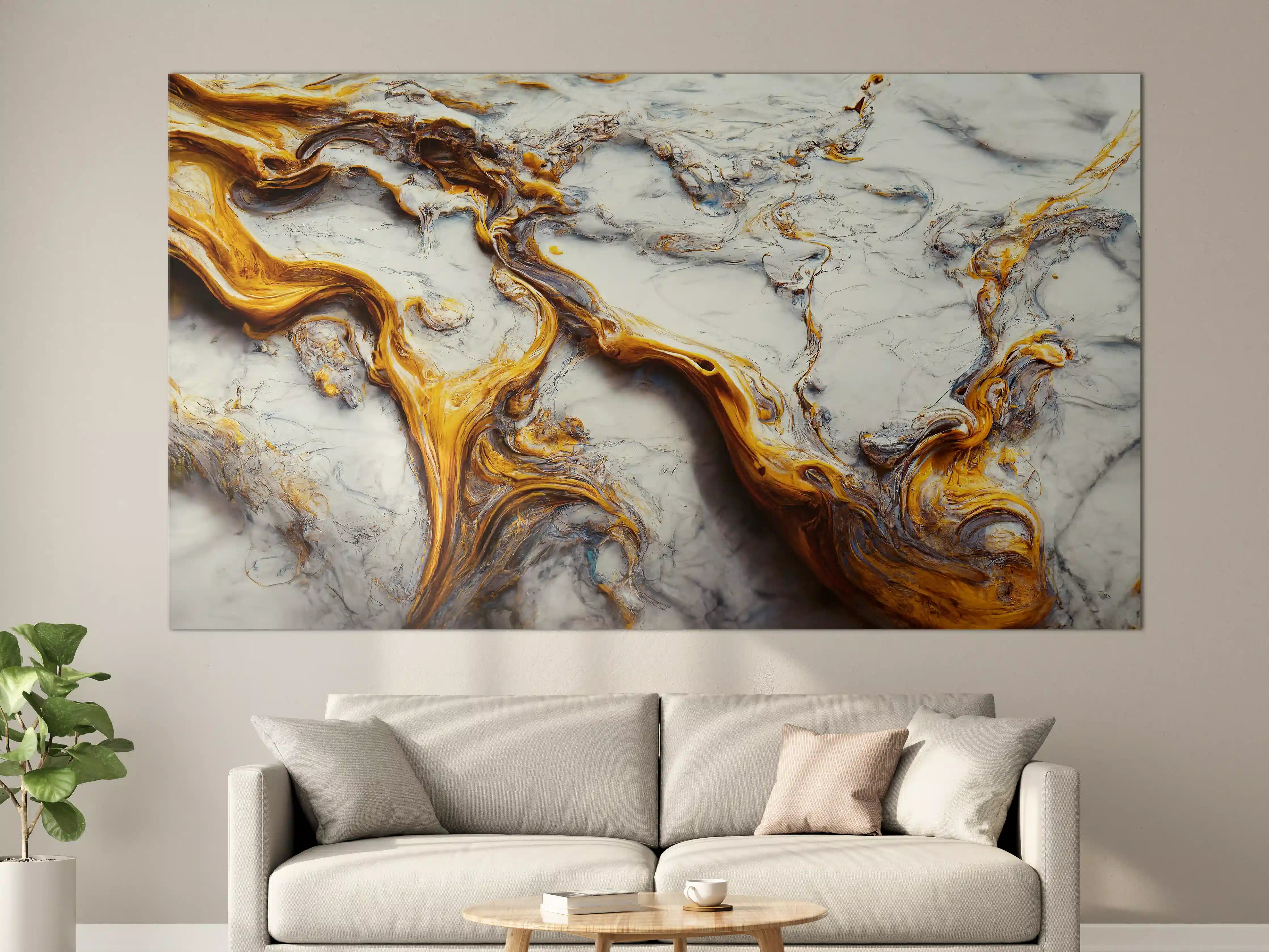 Große Wandbilder - Acrylfarben Flüssigkunst - Marmor