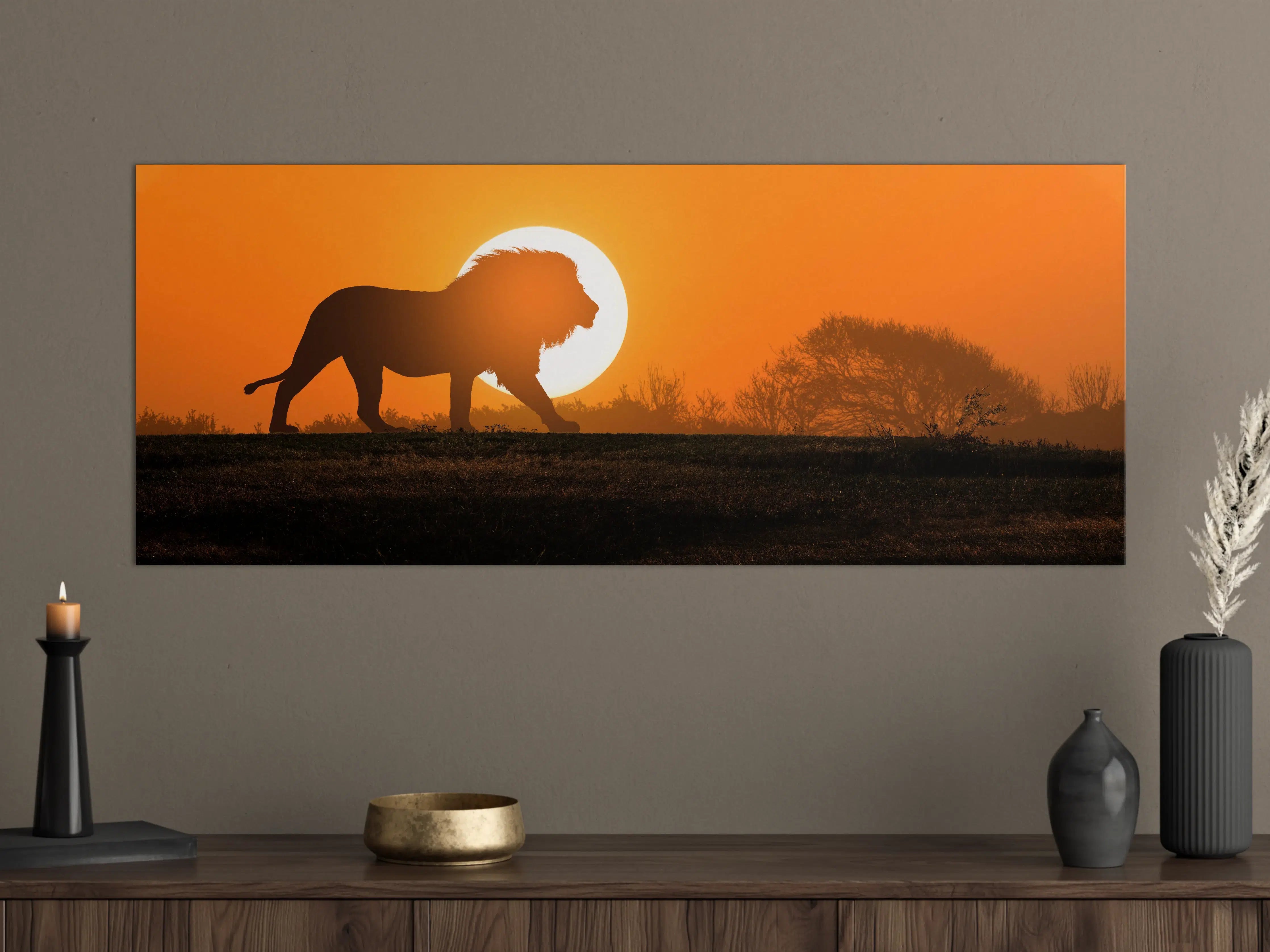 Große Wandbilder - Afrikanische Landschaft bei Sonnenuntergang