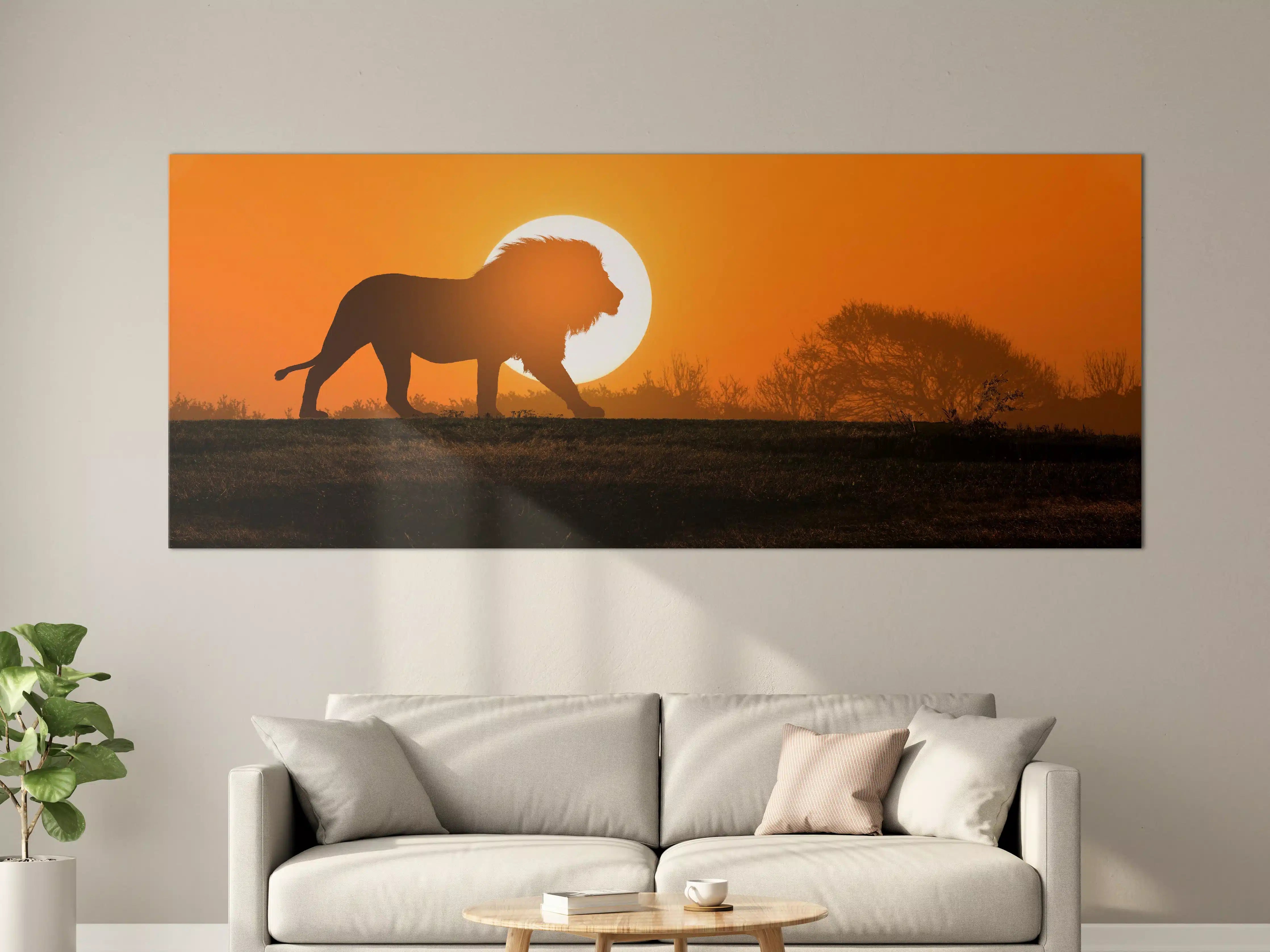 Große Wandbilder - Afrikanische Landschaft bei Sonnenuntergang