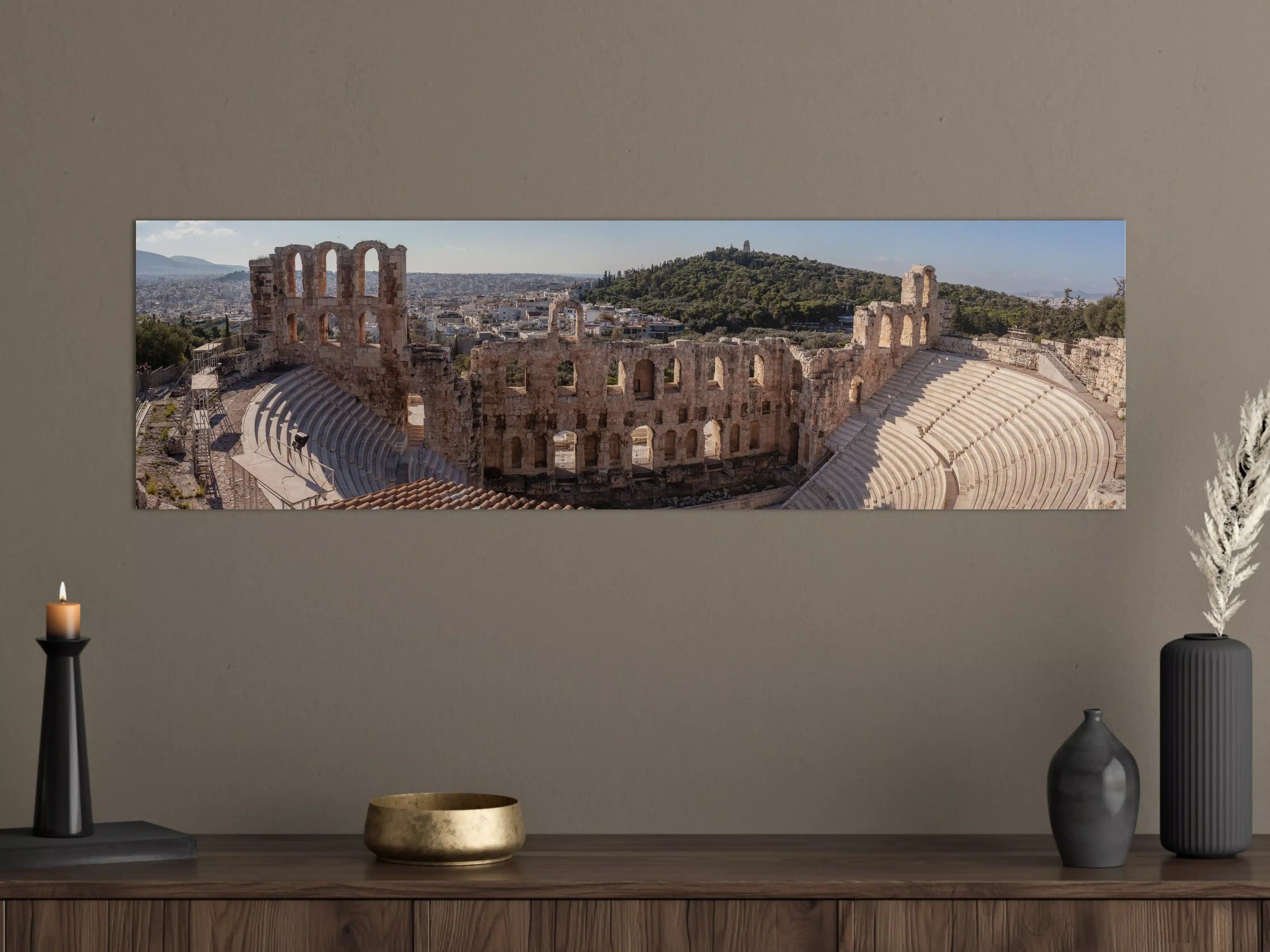 Große Wandbilder - Akropolis Amphitheater Athen Panorama