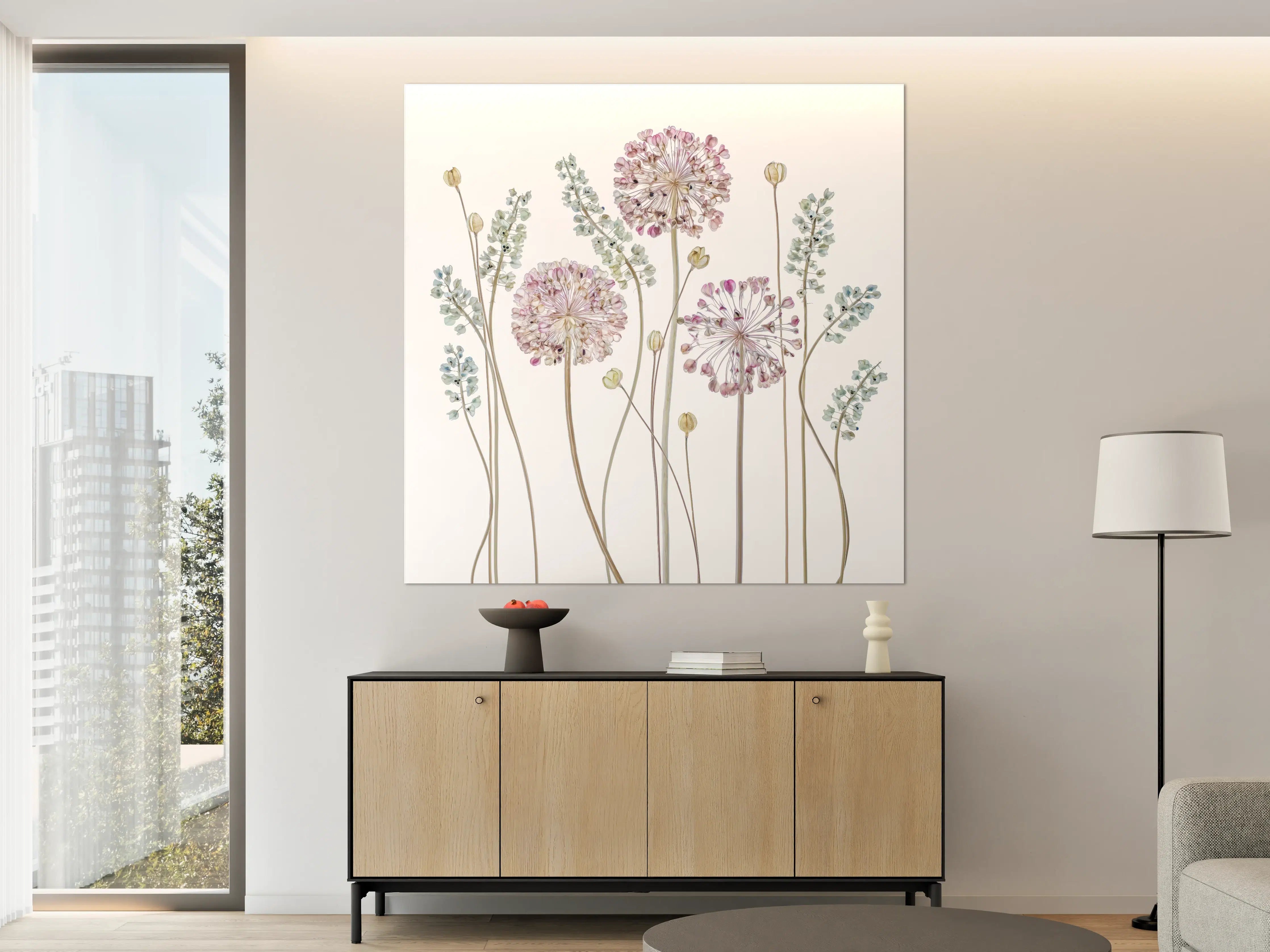 Große Wandbilder - Allium Pflanzen - Floral