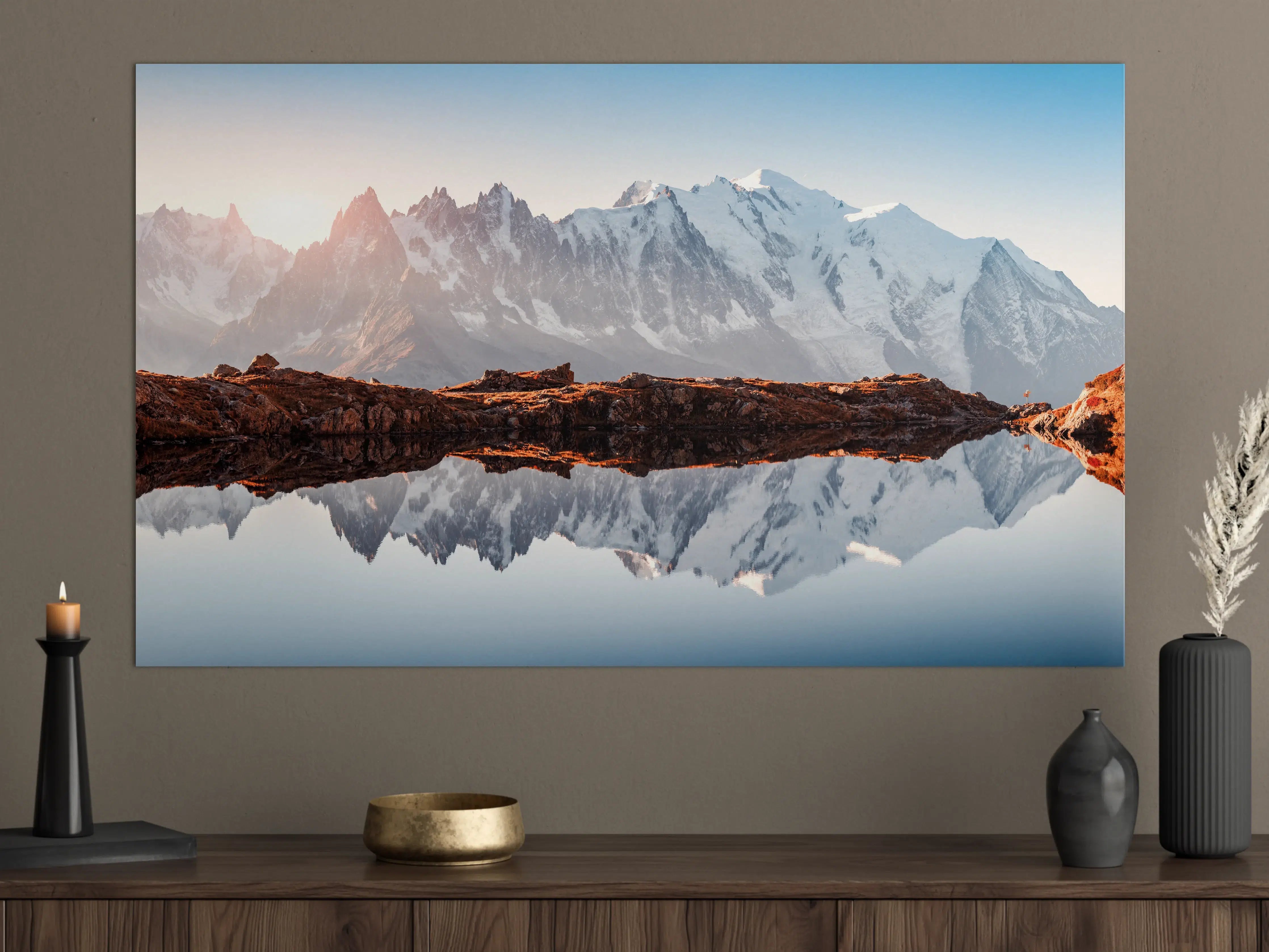 Große Wandbilder - Alpen Panorama am Lac Blanc
