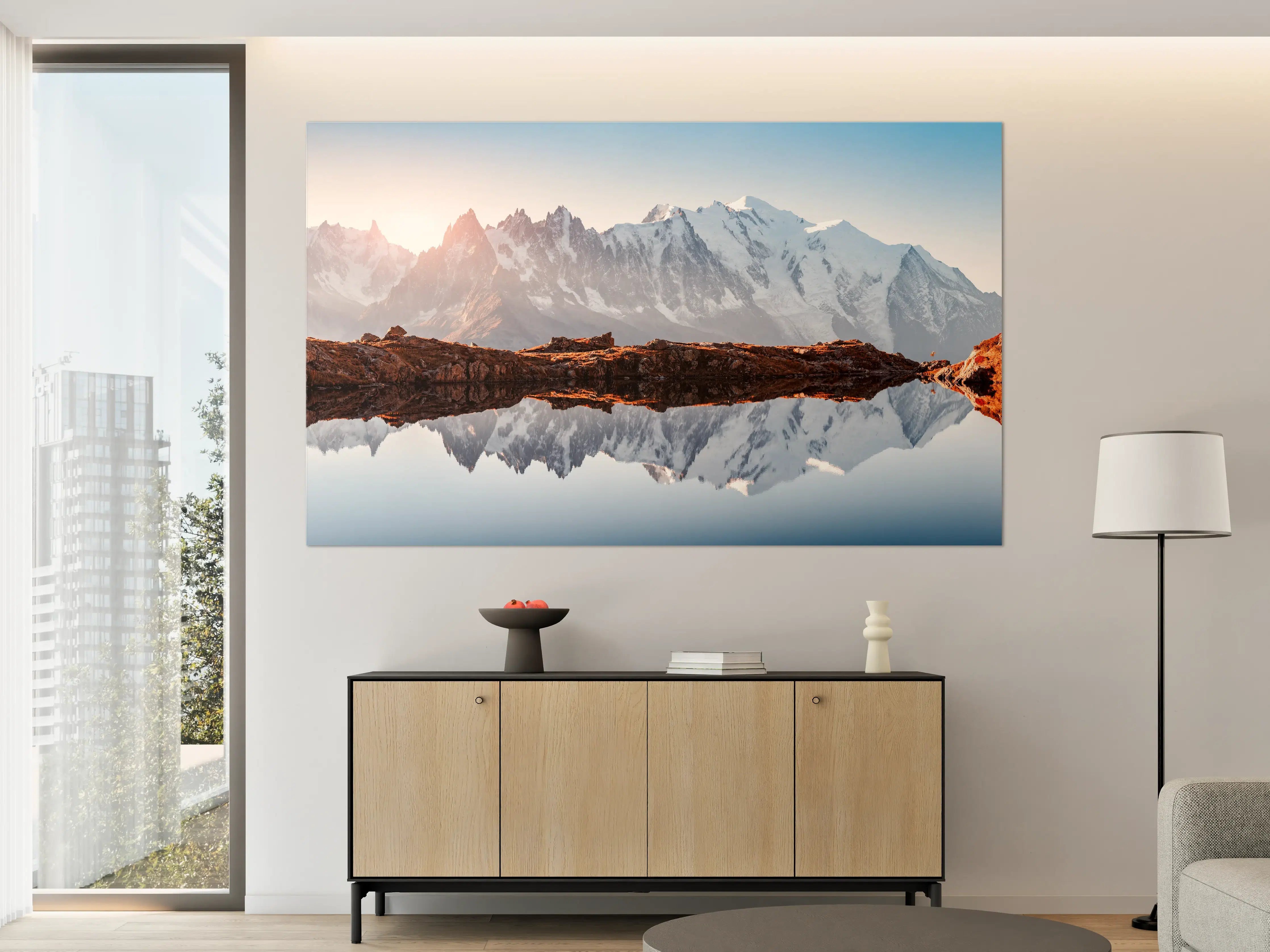 Große Wandbilder - Alpen Panorama am Lac Blanc