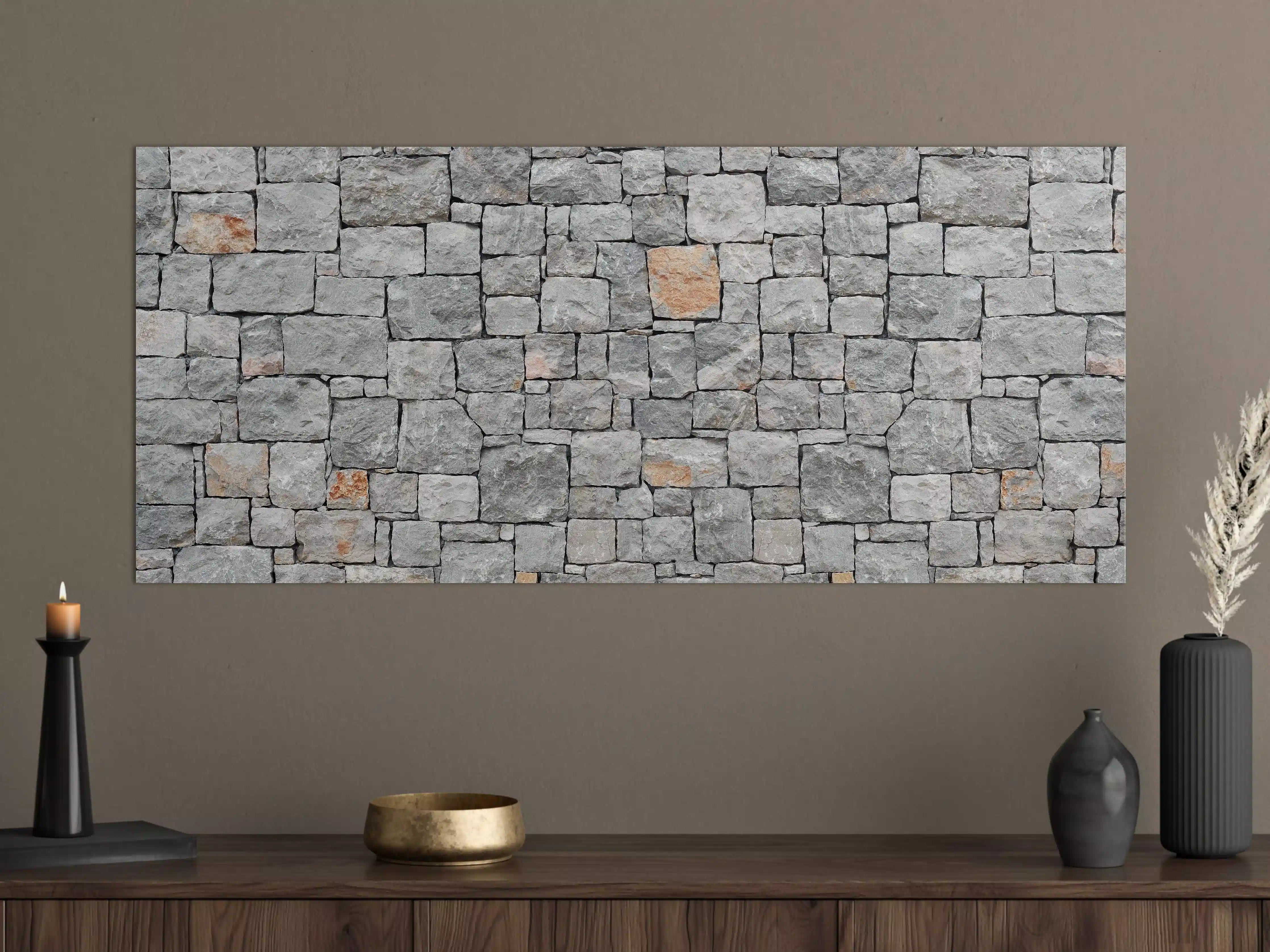 Große Wandbilder - Alte Graue Steinwand