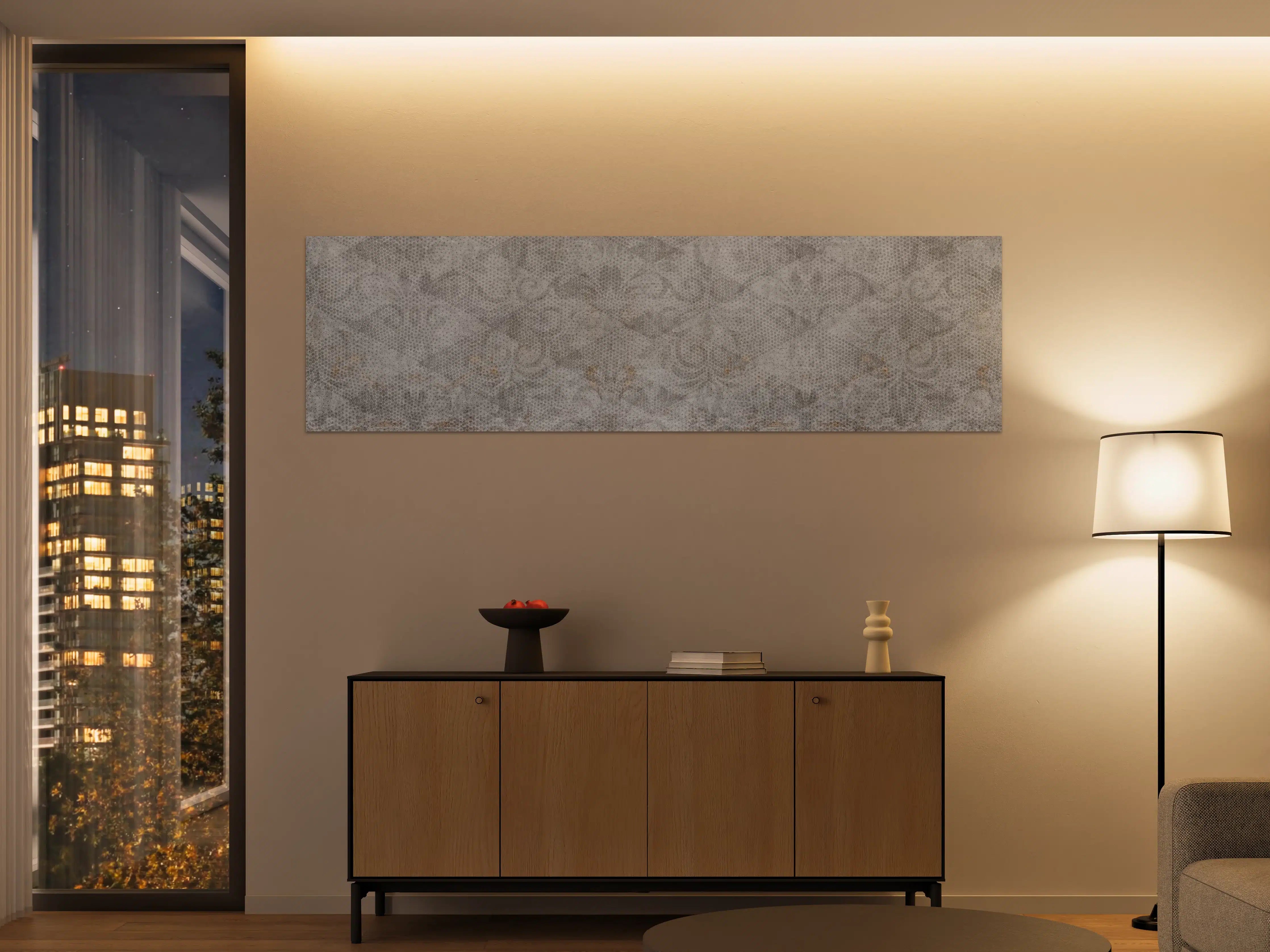 Große Wandbilder - Alte weiße befleckte Tapete