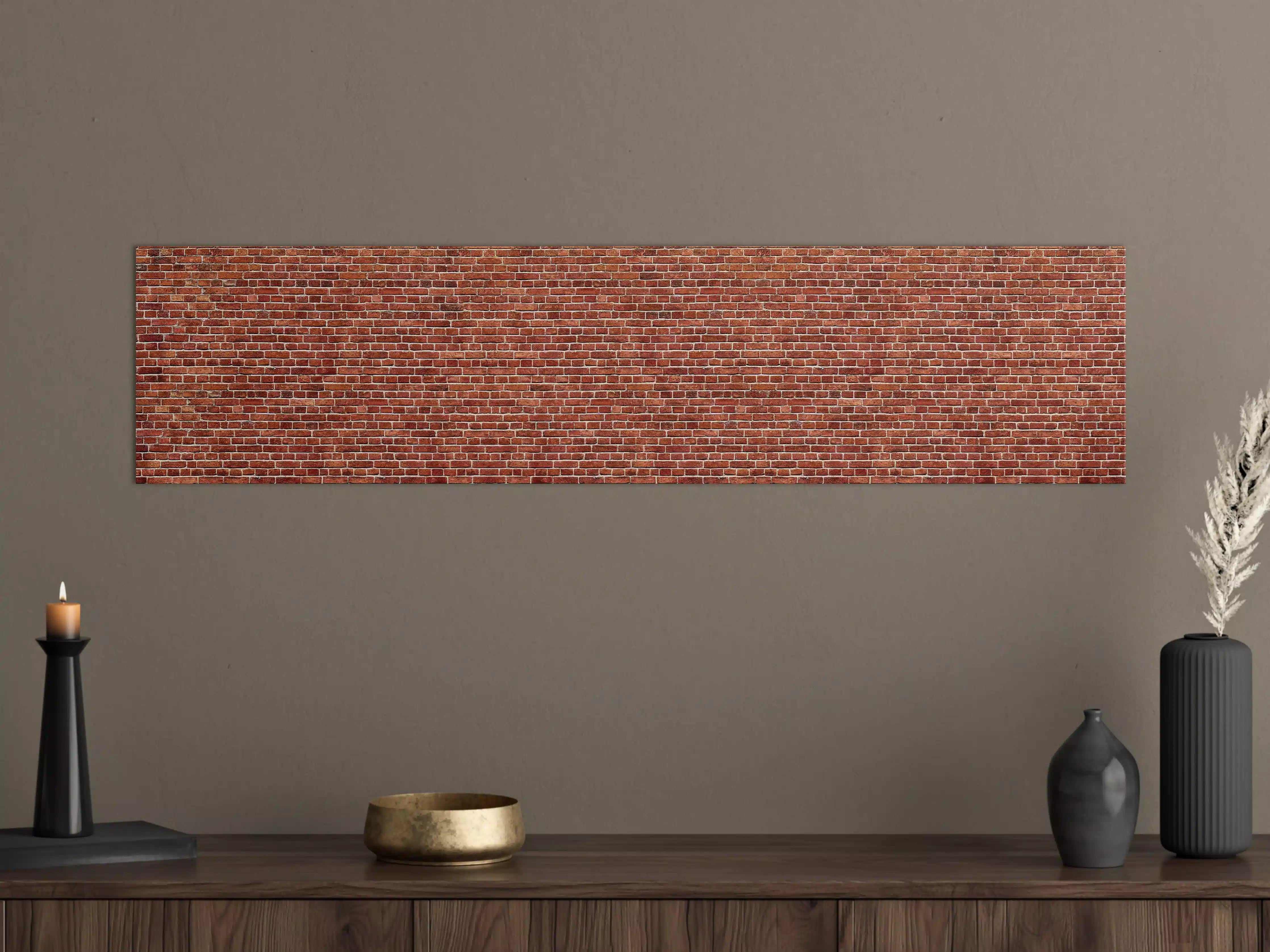 Große Wandbilder - Alter rote Backsteinmauer
