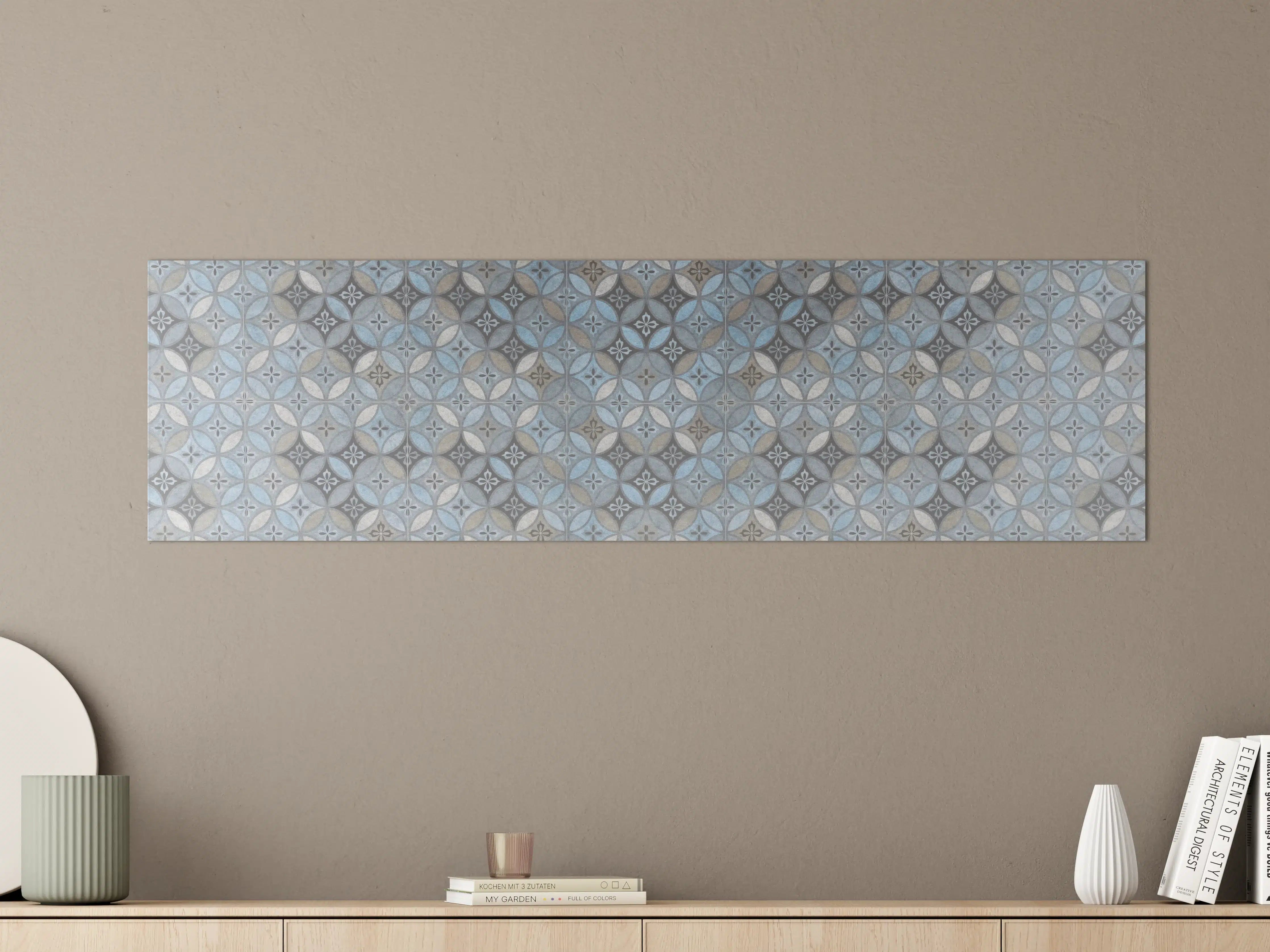 Große Wandbilder - Altes Buntes Patchwork Mosaik Motiv