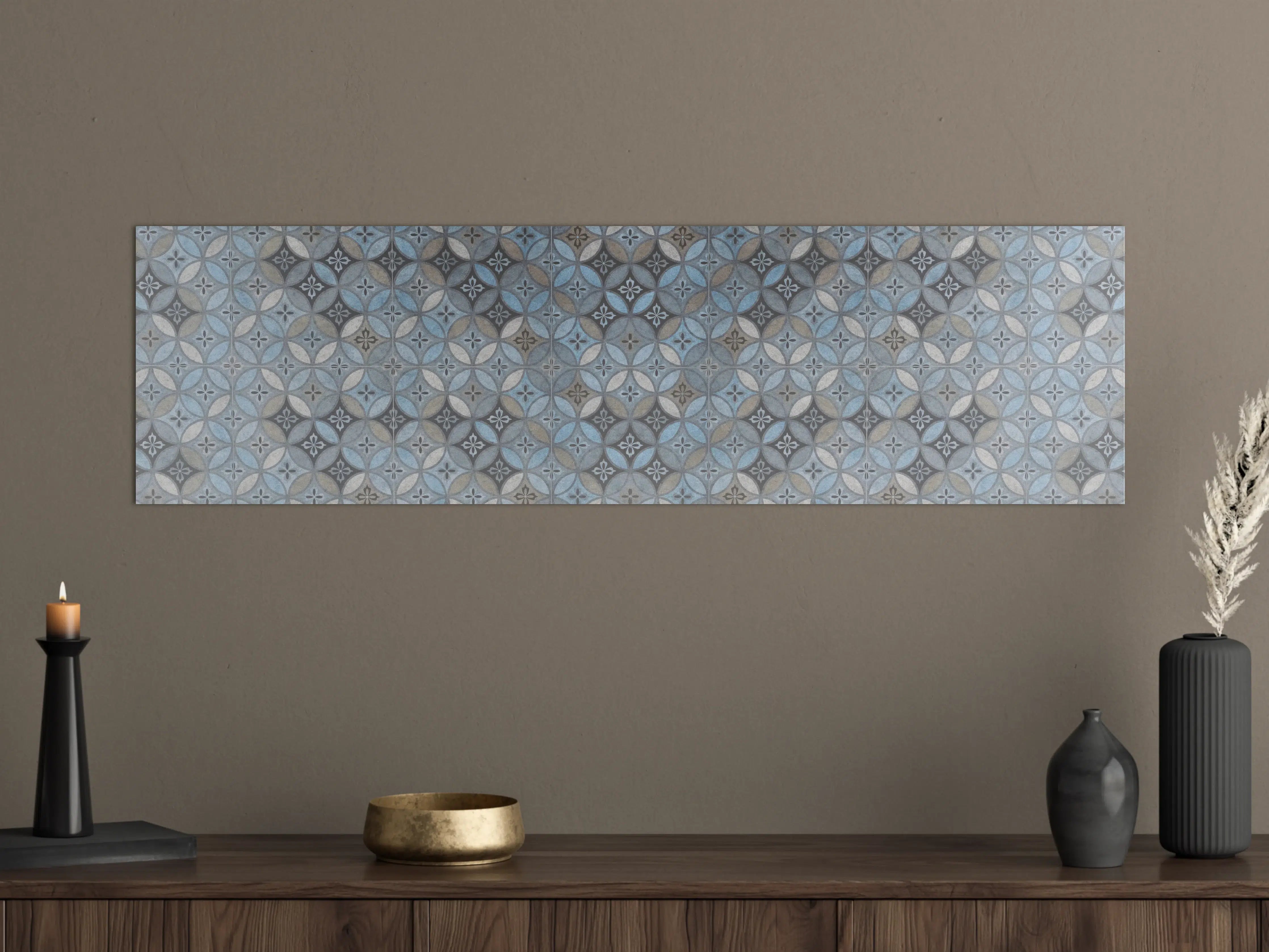 Große Wandbilder - Altes Buntes Patchwork Mosaik Motiv