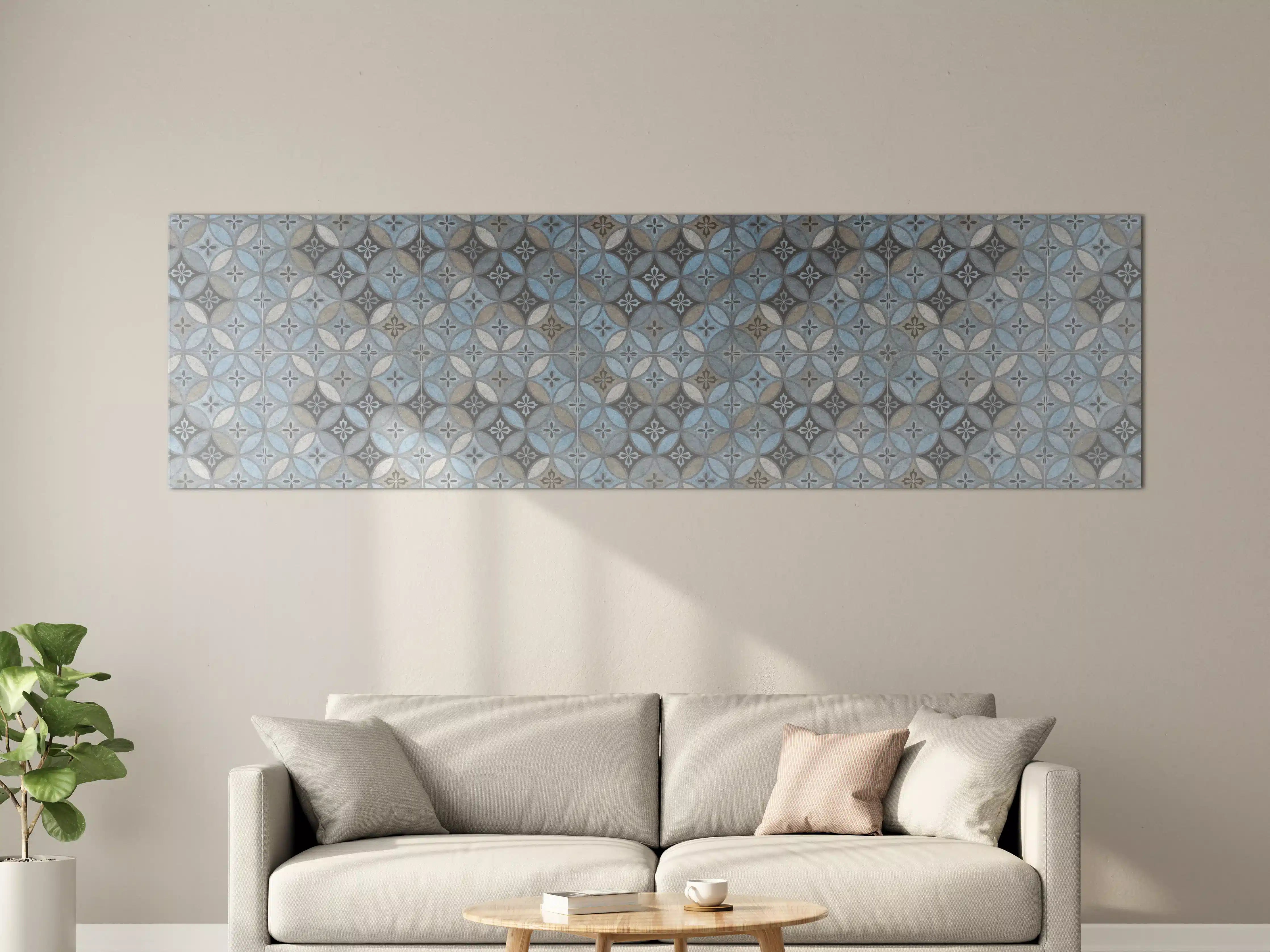 Große Wandbilder - Altes Buntes Patchwork Mosaik Motiv
