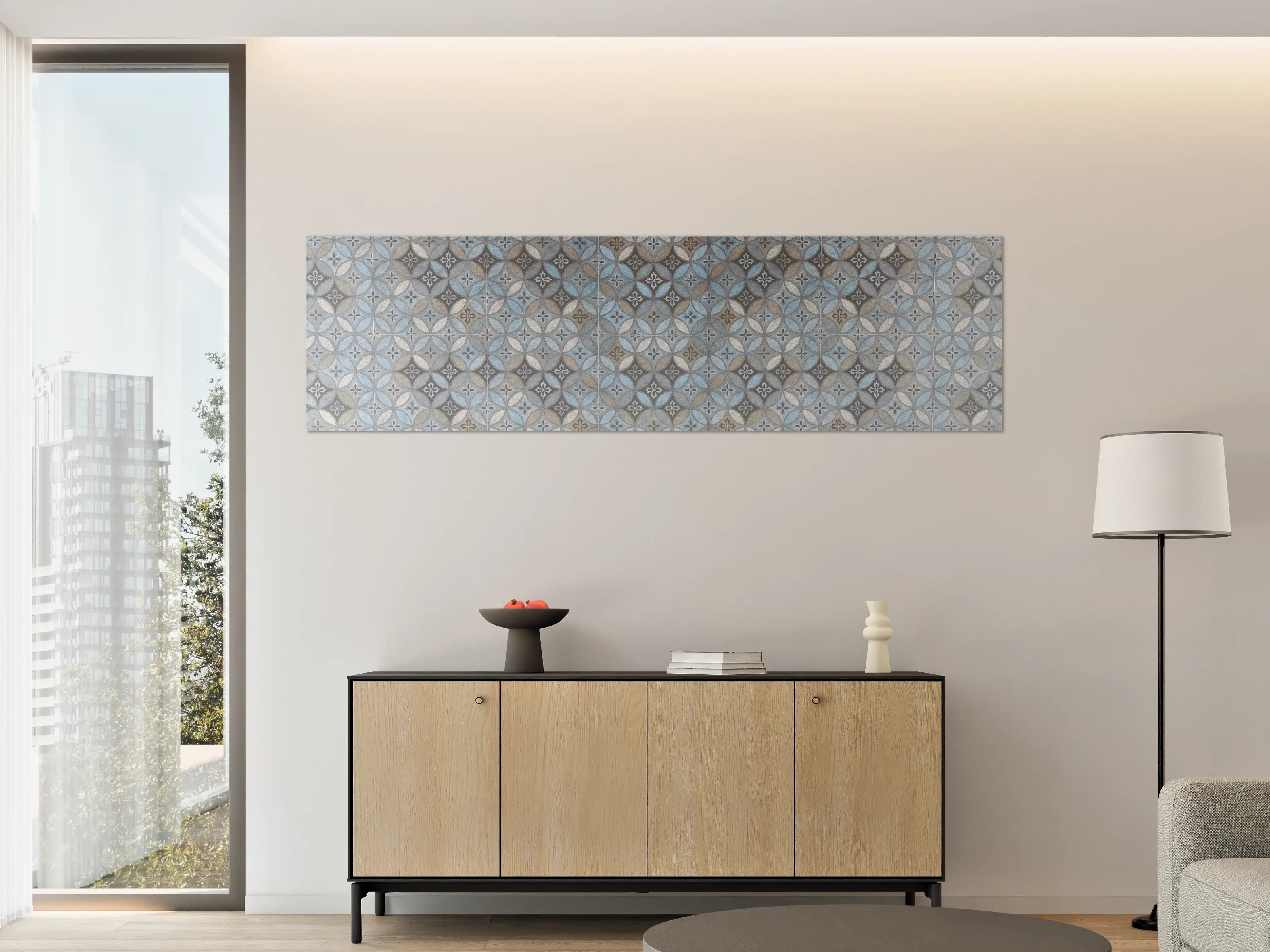 Große Wandbilder - Altes Buntes Patchwork Mosaik Motiv