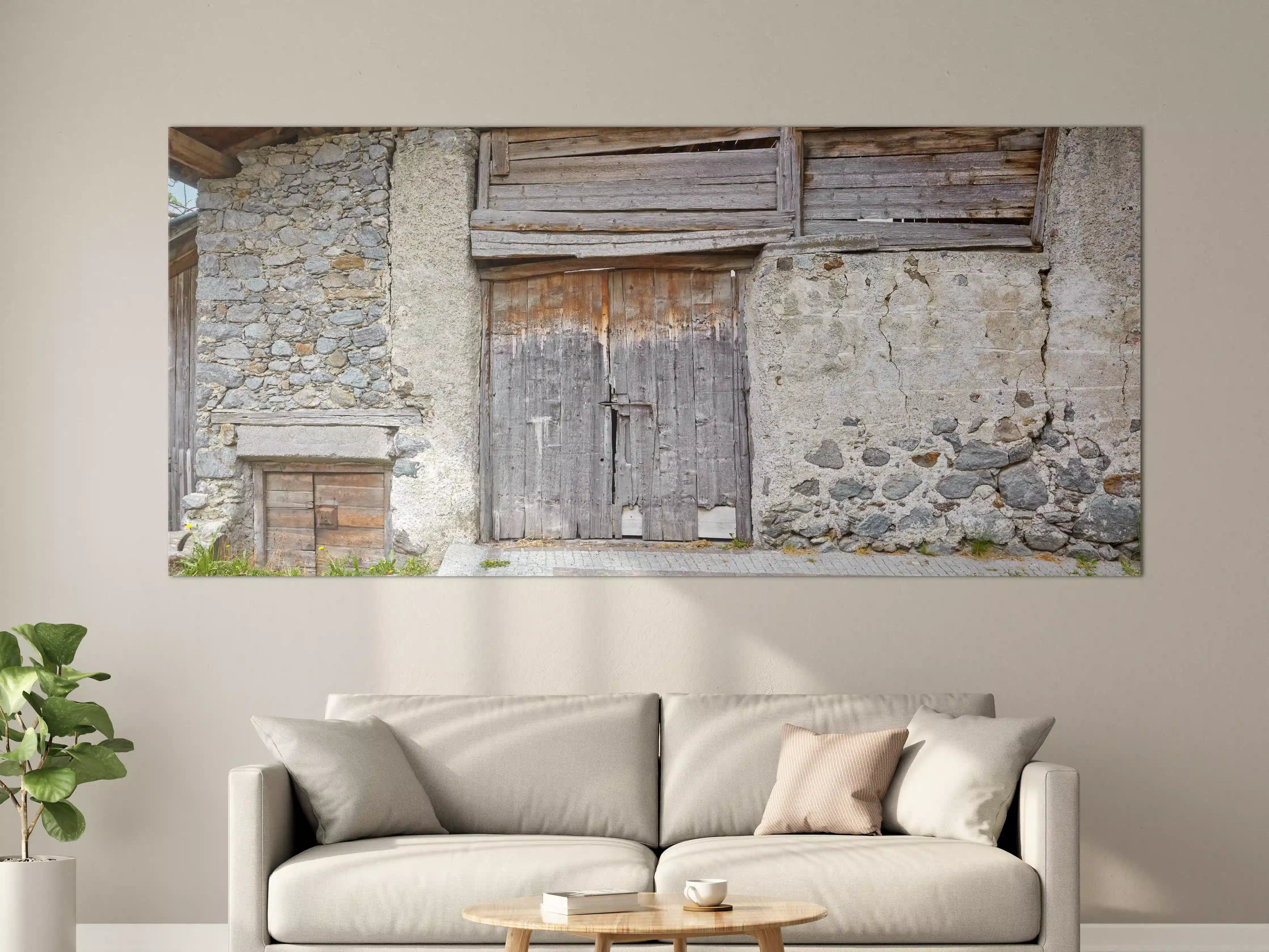 Große Wandbilder - Altmodisches Scheunentor, Südtirol