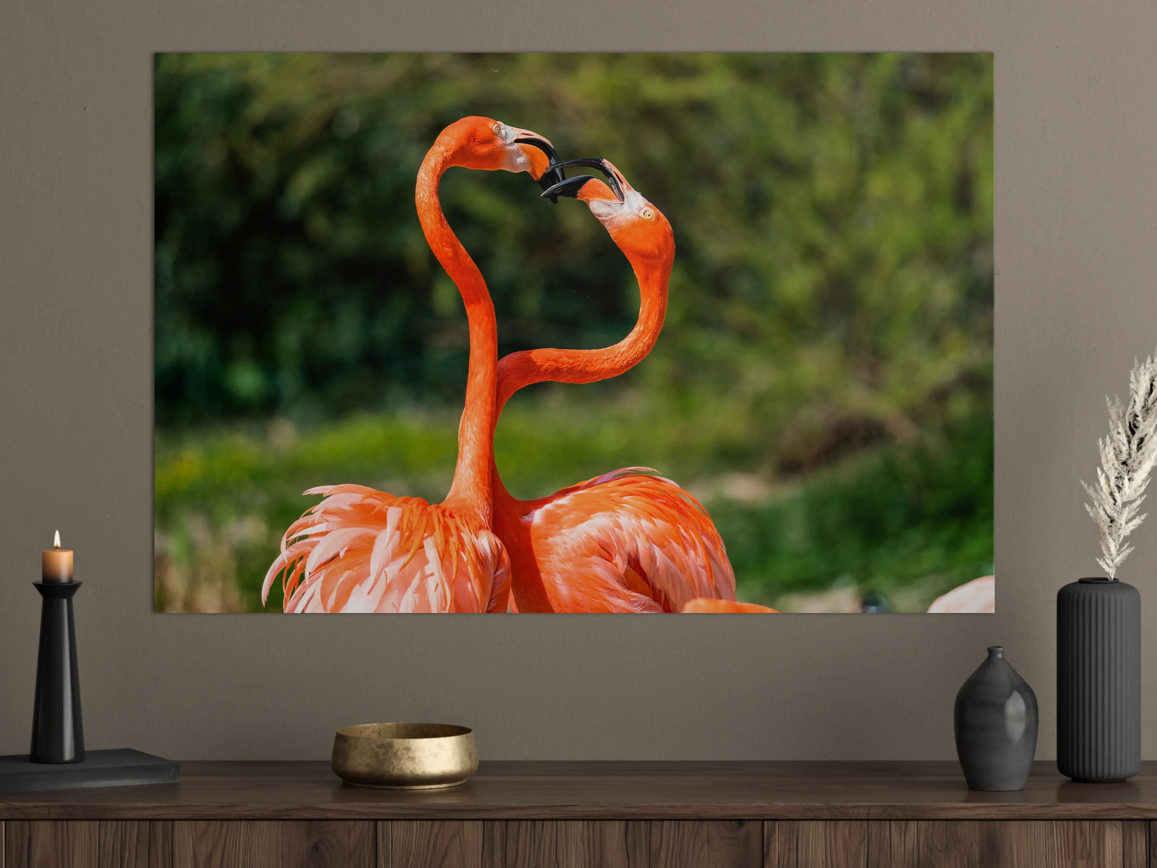 Große Wandbilder - Amerikanisches Flamingo-Paar