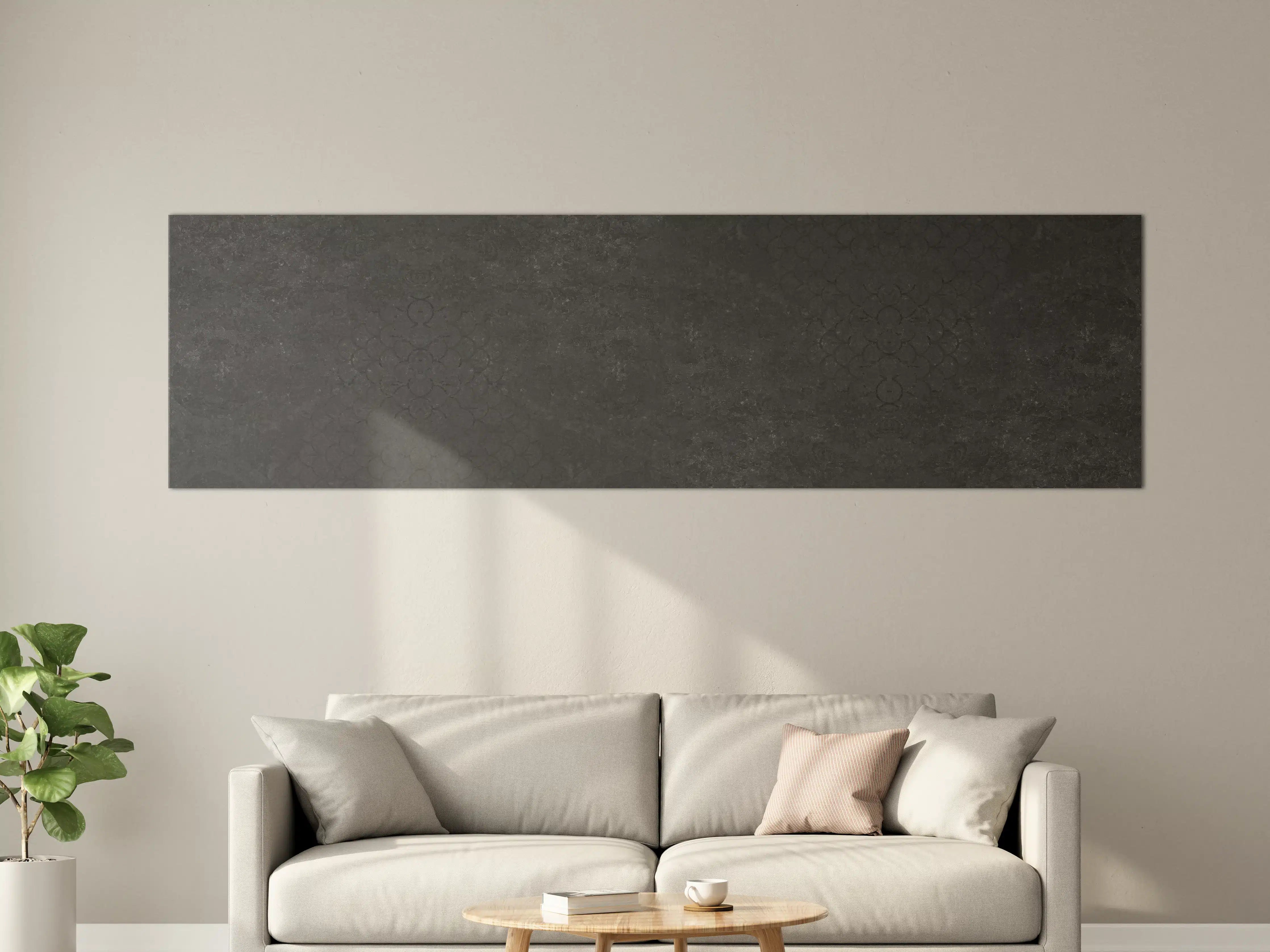 Große Wandbilder - Anthrazit Patchwork Fliesentextur