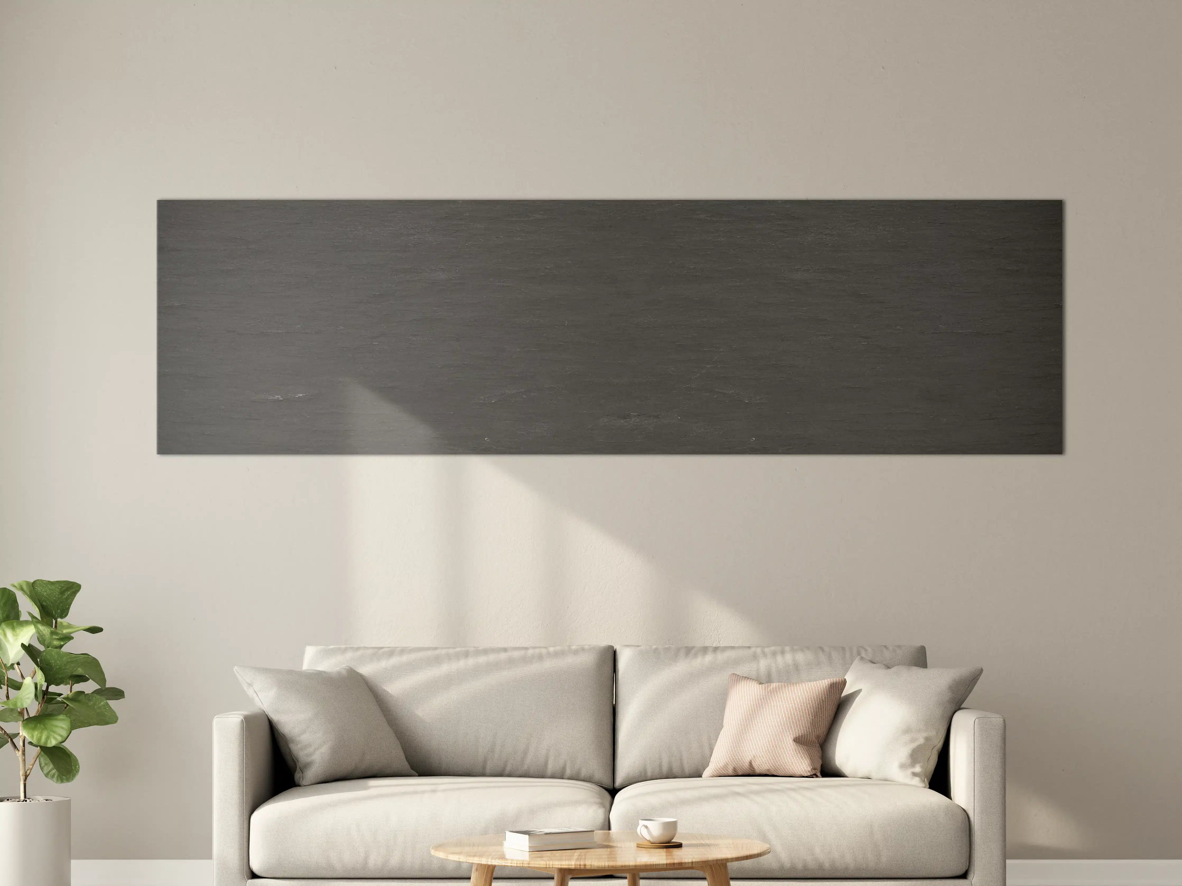 Große Wandbilder - Anthrazit Schiefer Textur Panorama