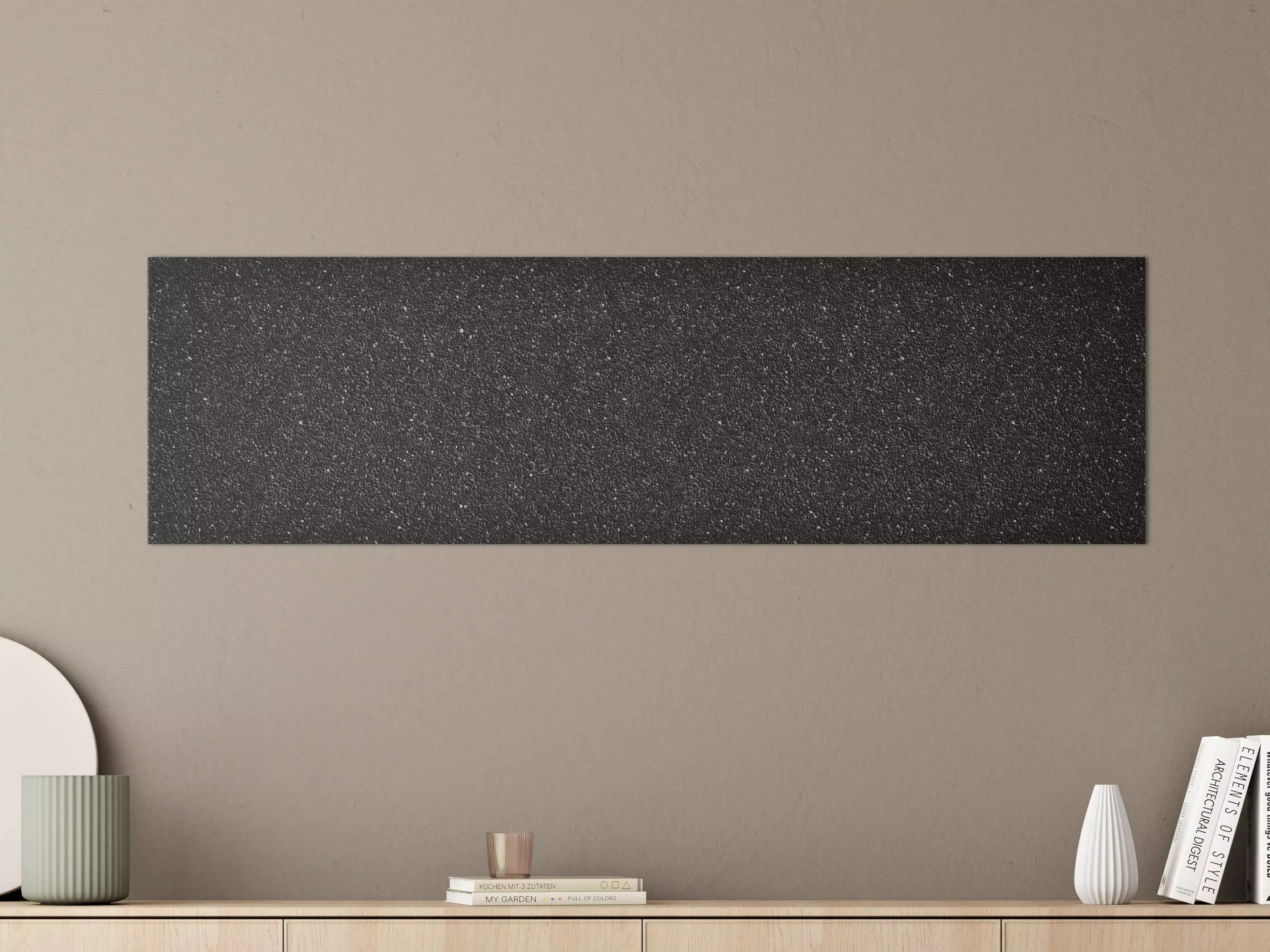 Große Wandbilder - Anthrazitfarbenes Oberflächenpanorama