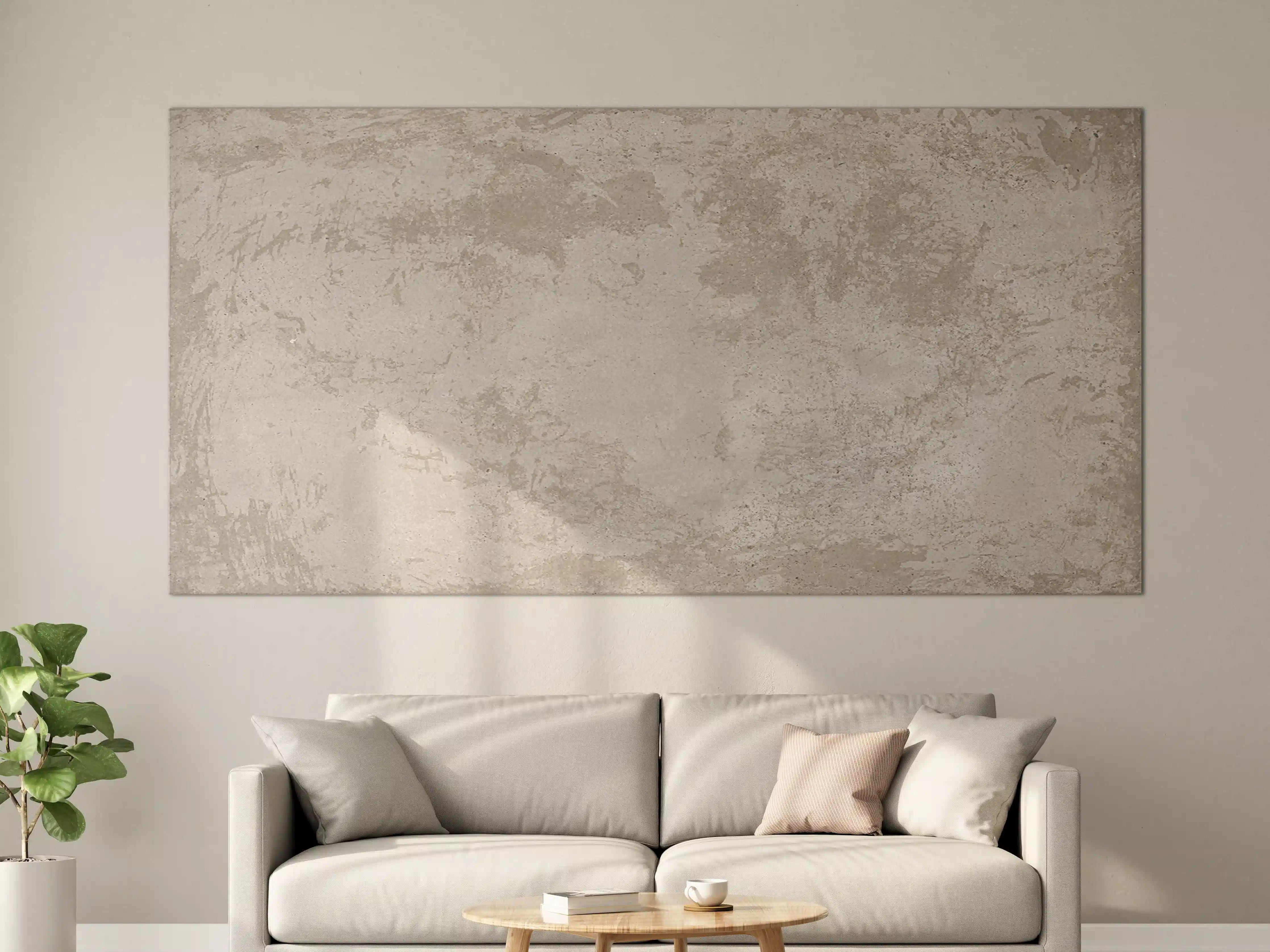 Große Wandbilder - Antik beige Betonwand