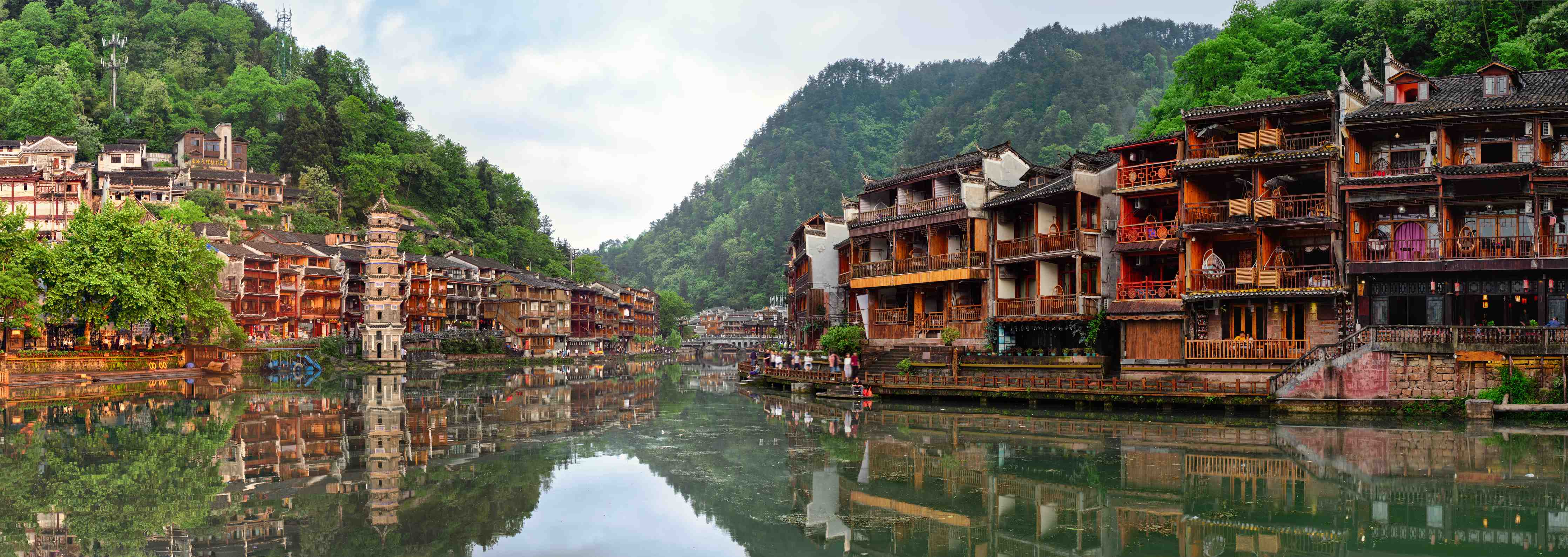Große Wandbilder-Antike Stadt Feng Huang