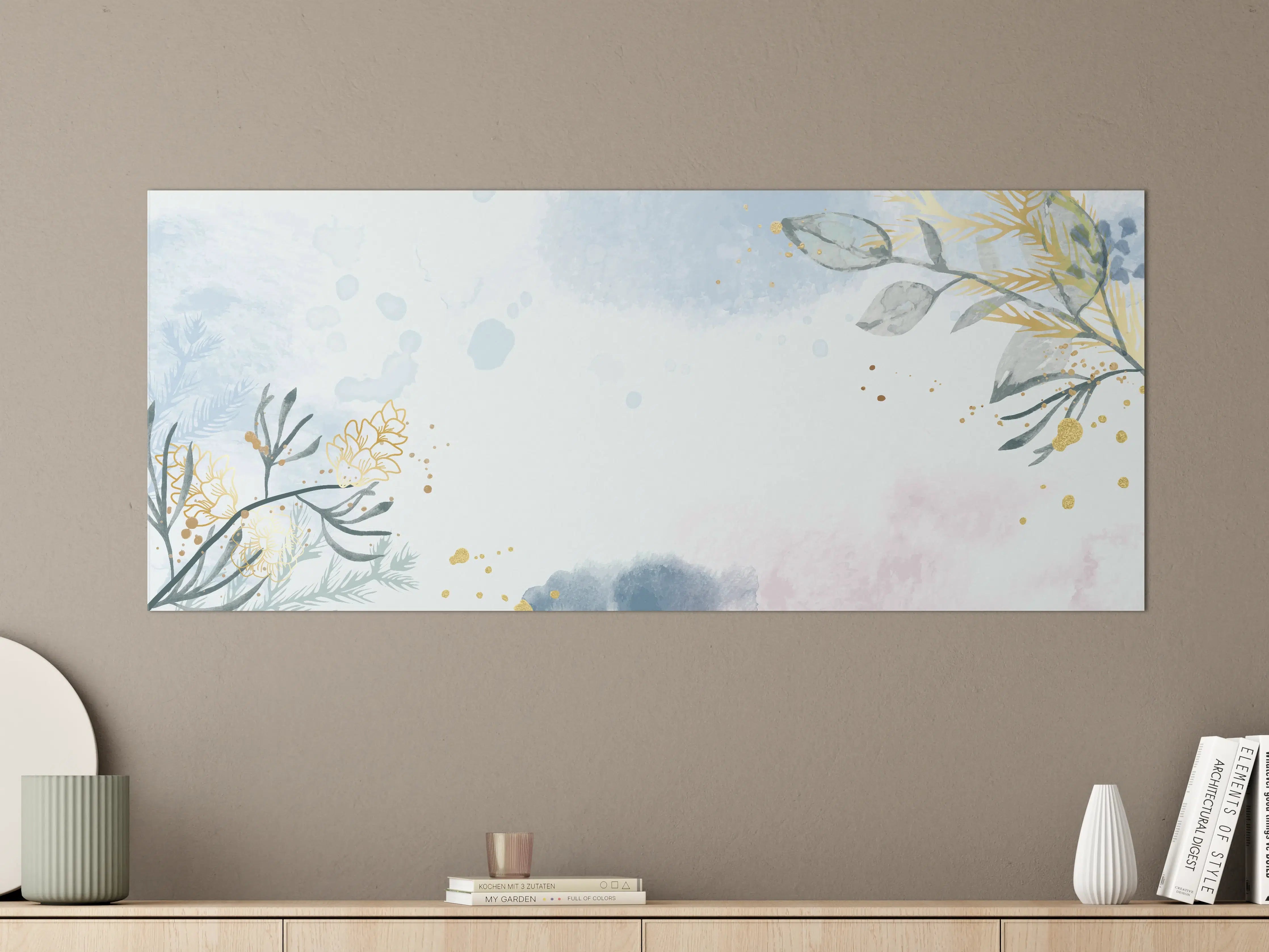 Große Wandbilder - Aquarell Blüten Pastell