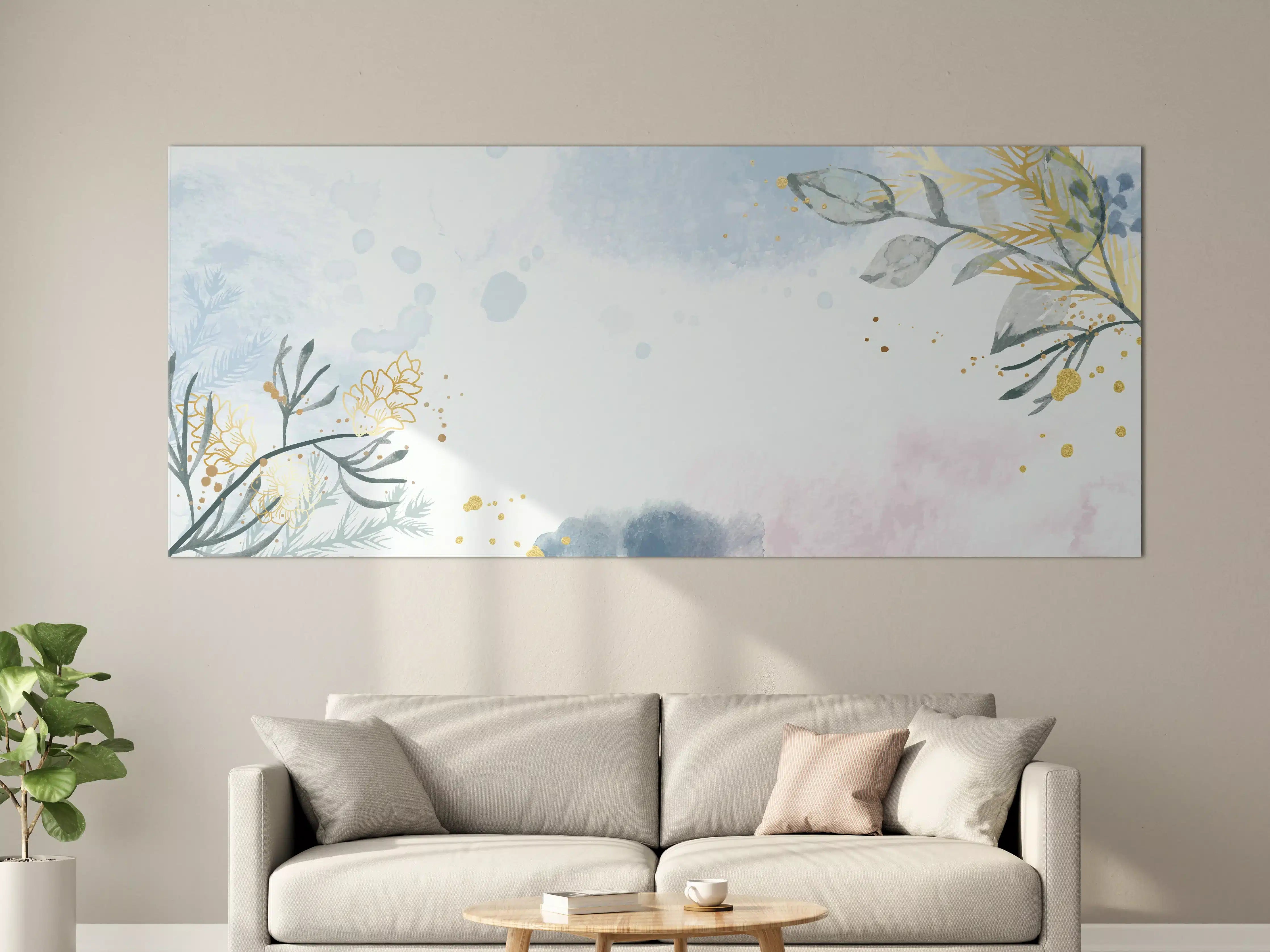 Große Wandbilder - Aquarell Blüten Pastell