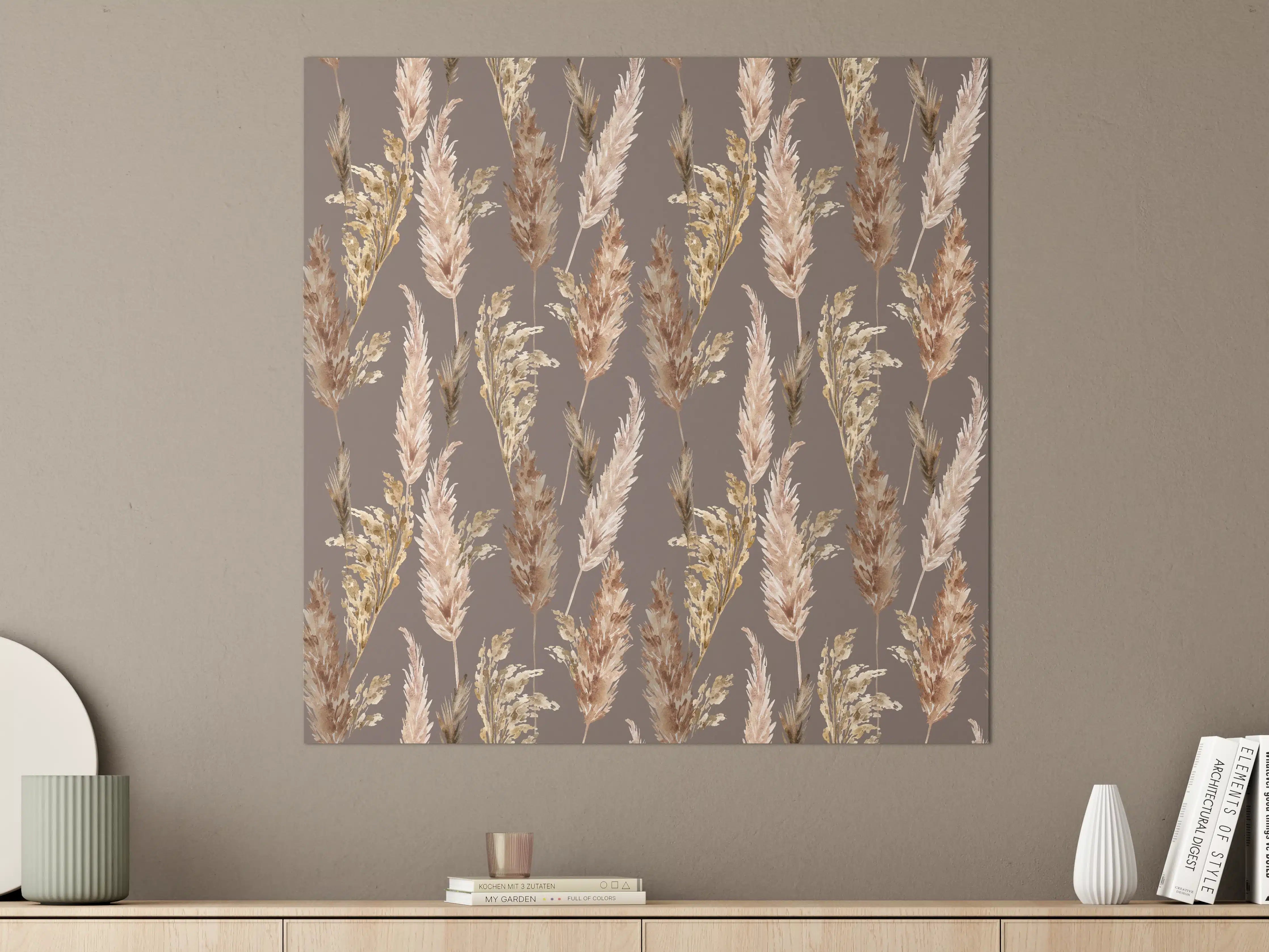 Große Wandbilder - Aquarell floralen Muster
