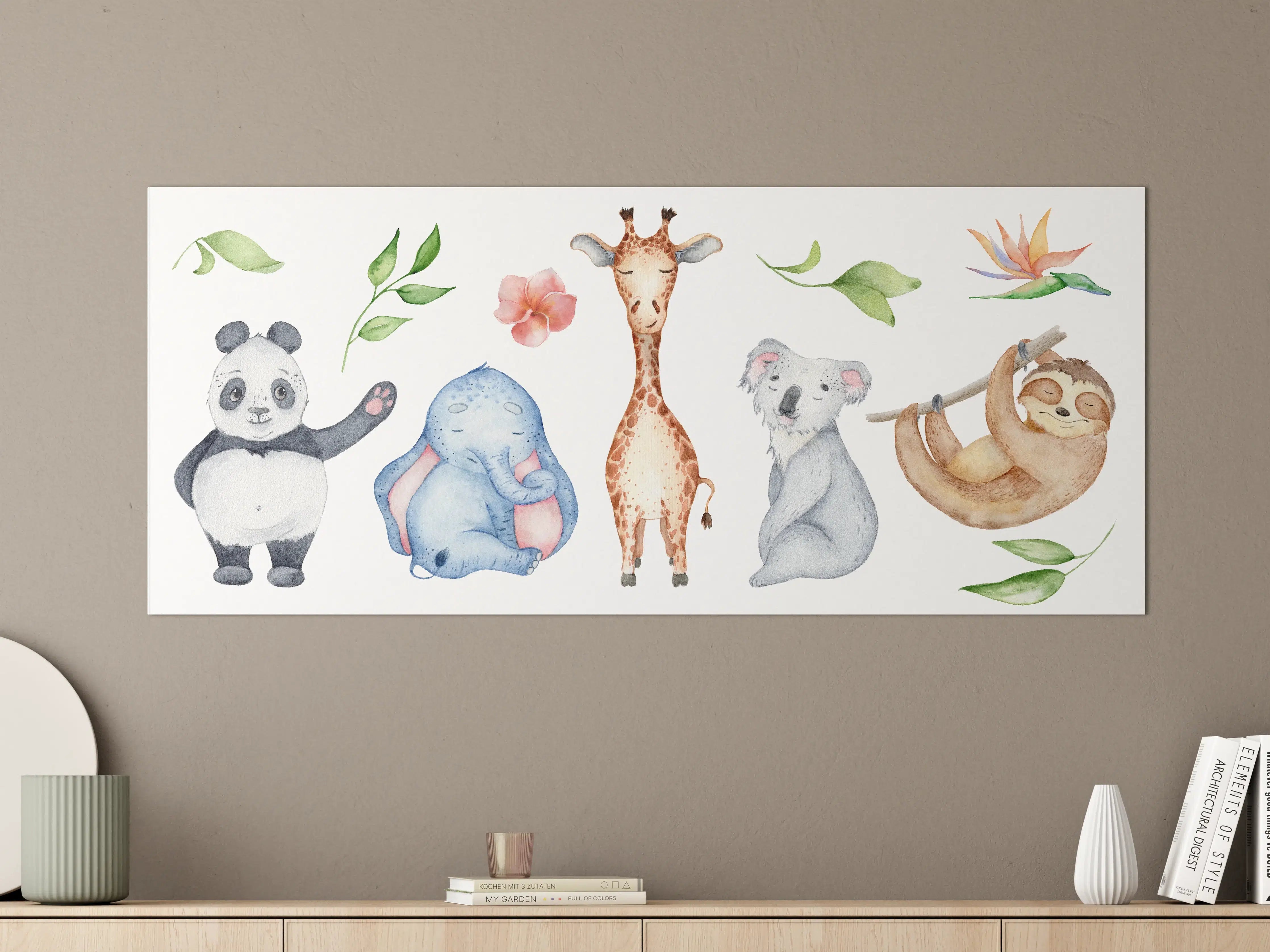 Große Wandbilder - Aquarelltiere - Charakter Sammlung