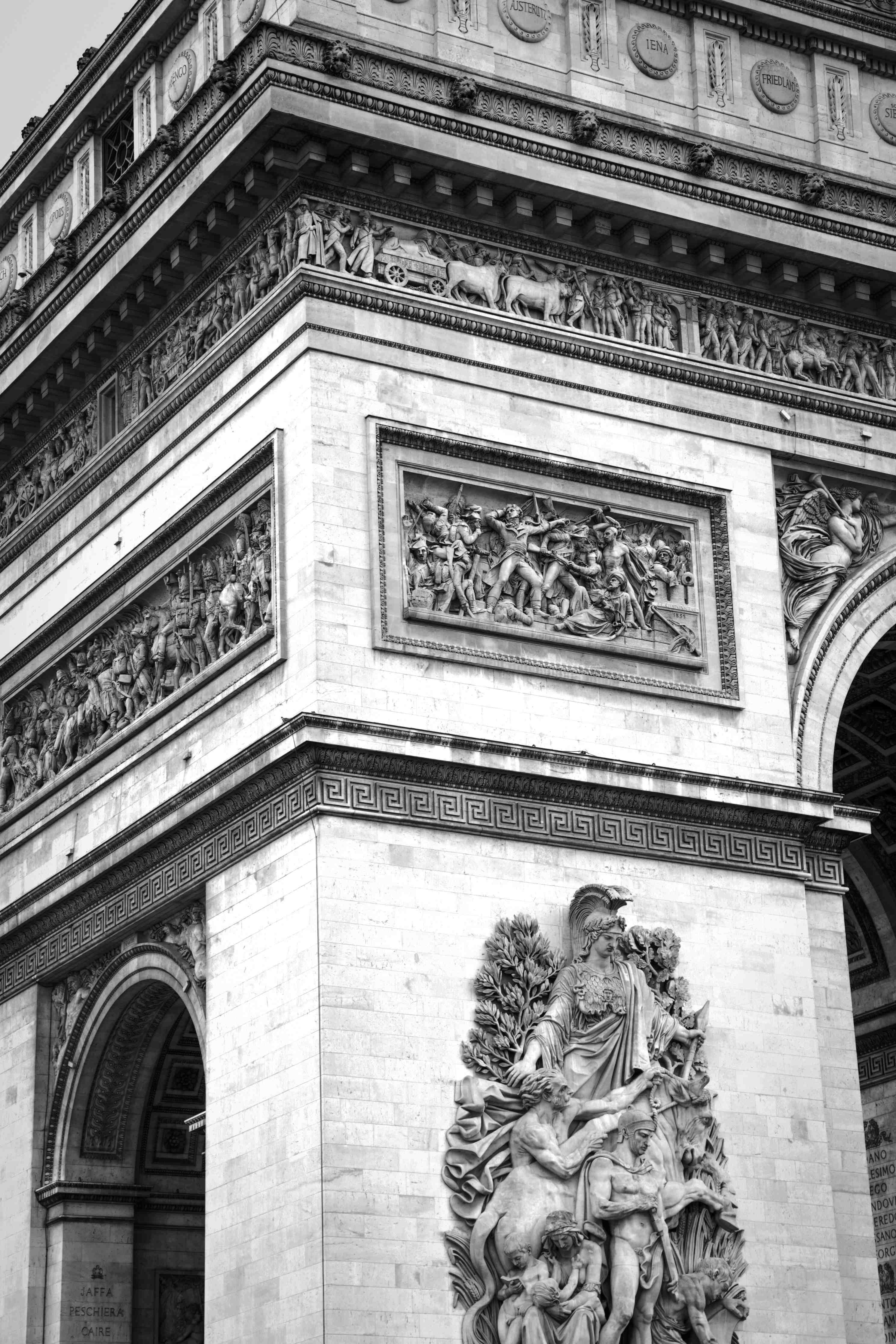 Große Wandbilder-Architekturdetails in Schwarz-Weiß
