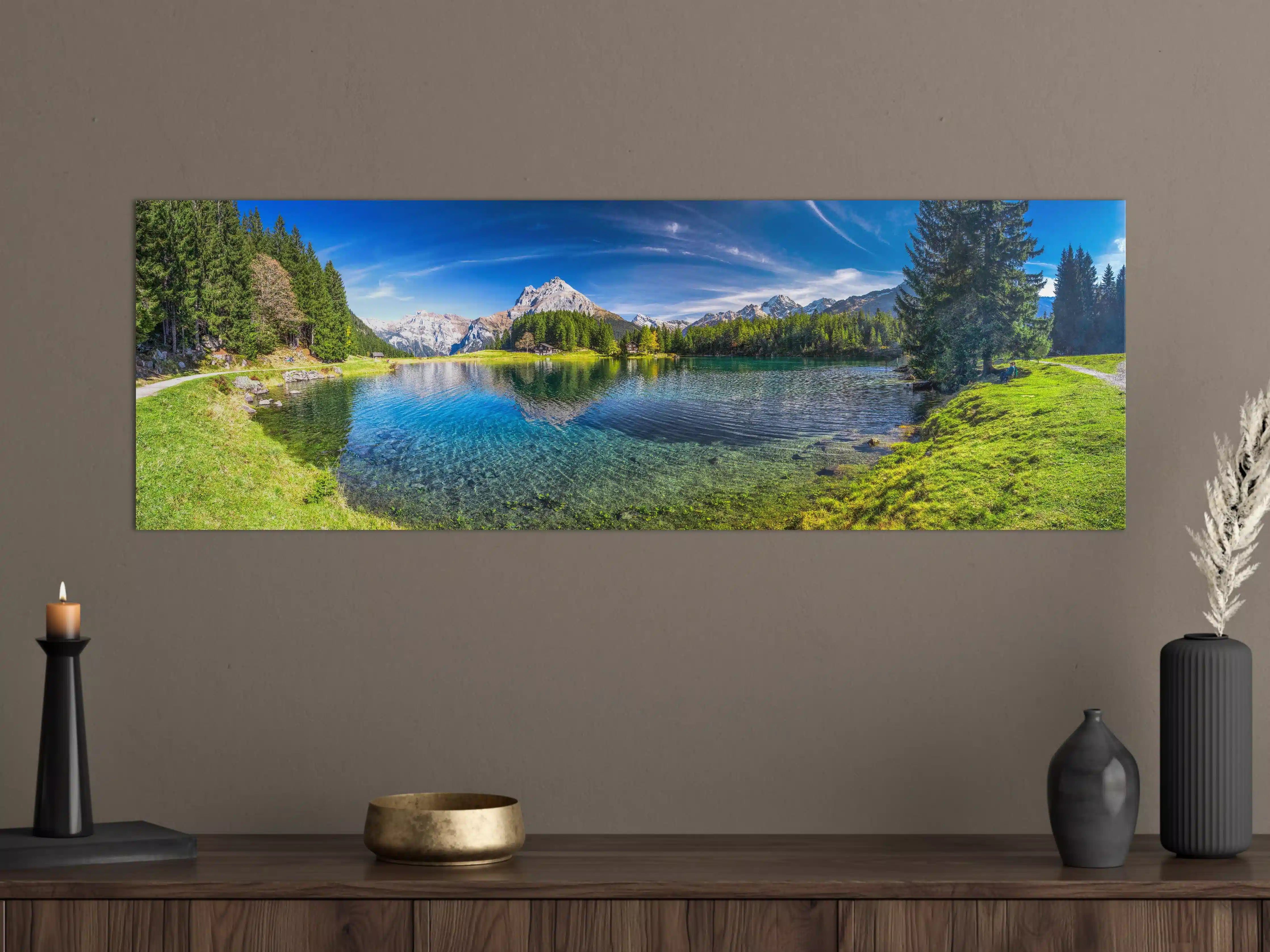 Große Wandbilder - Arnisee in schweizer Alpen