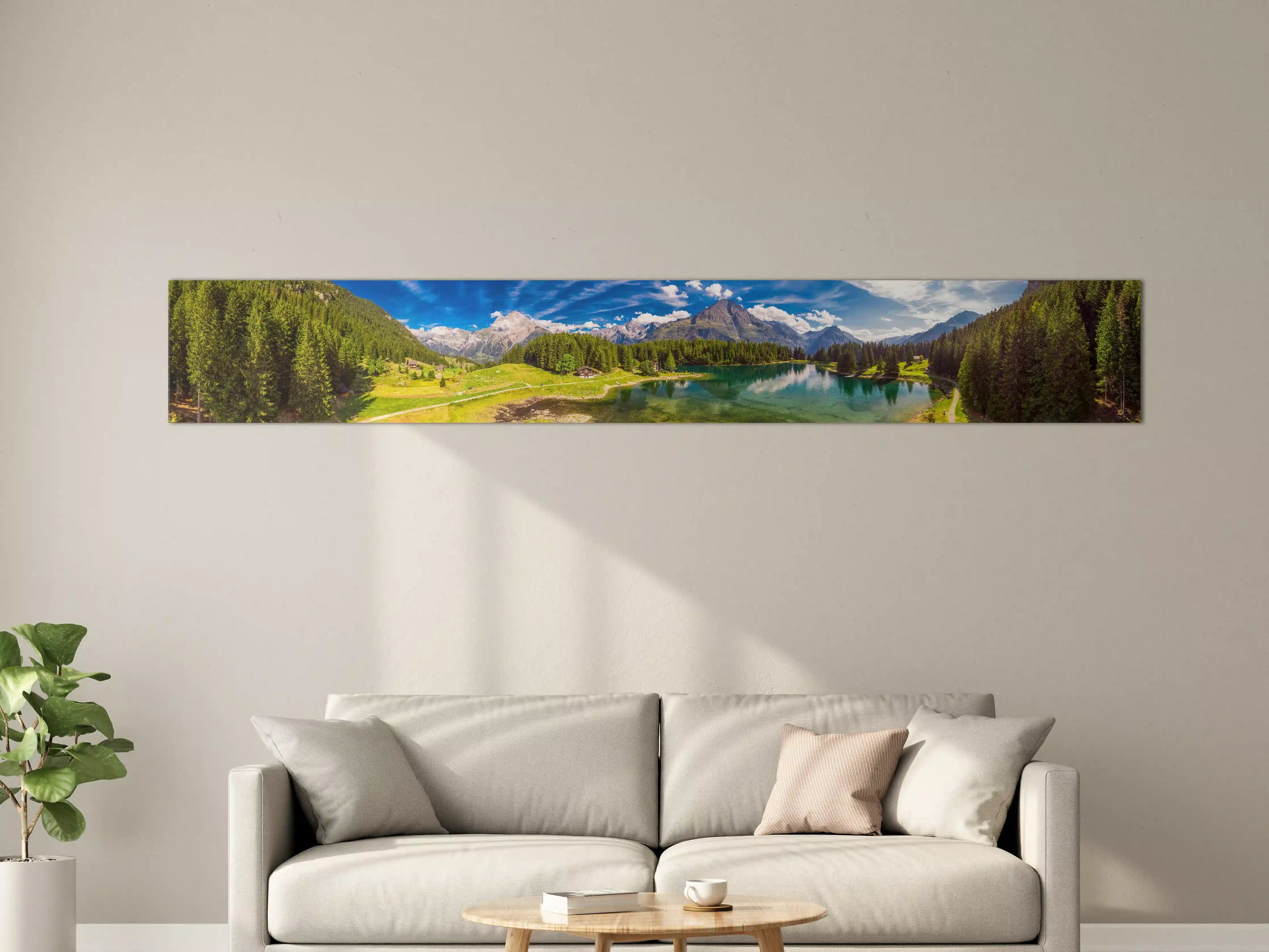 Große Wandbilder - Arnisee mit Schweizer Alpen