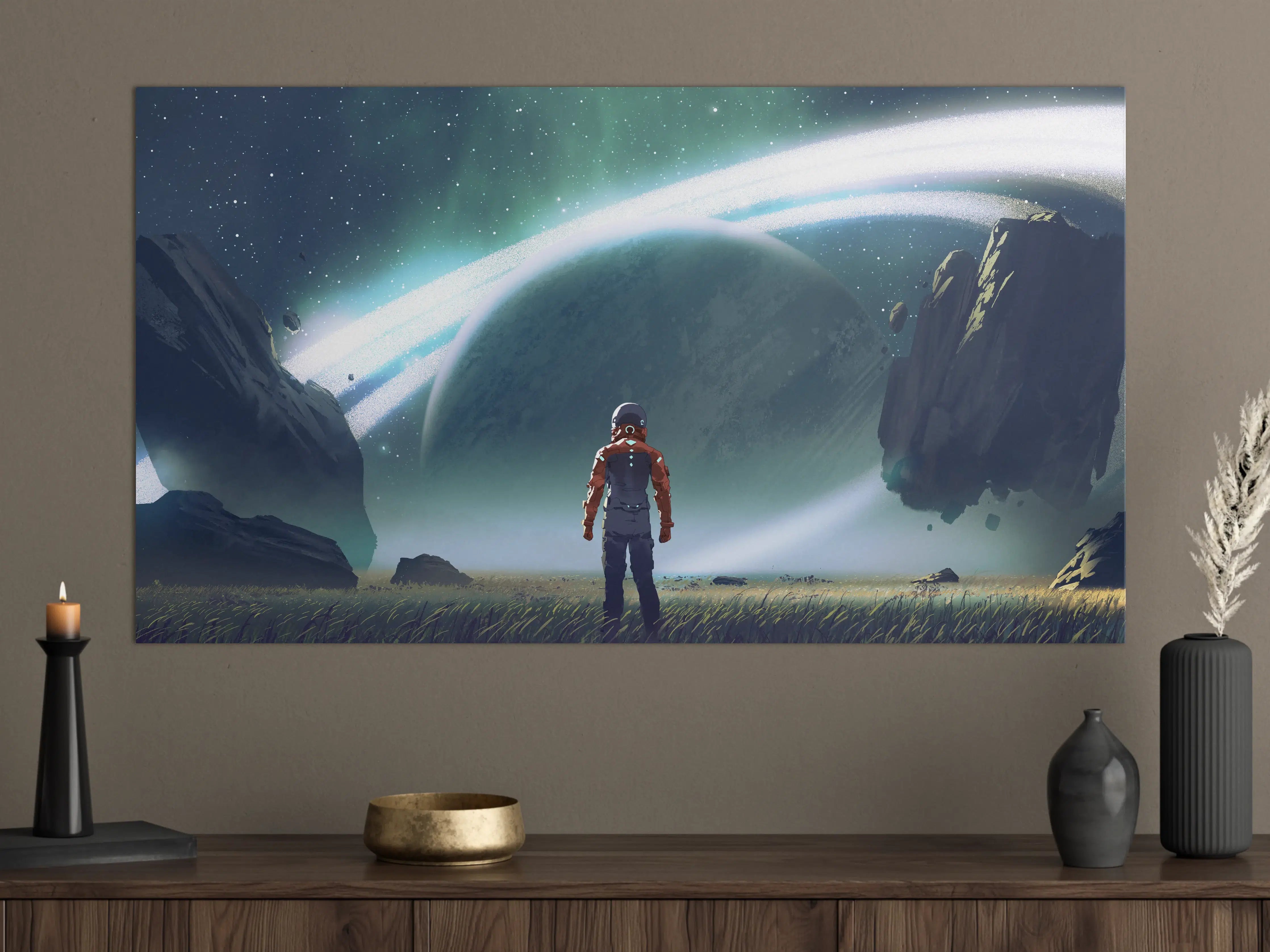 Große Wandbilder - Astronaut Planeten-Erkundung