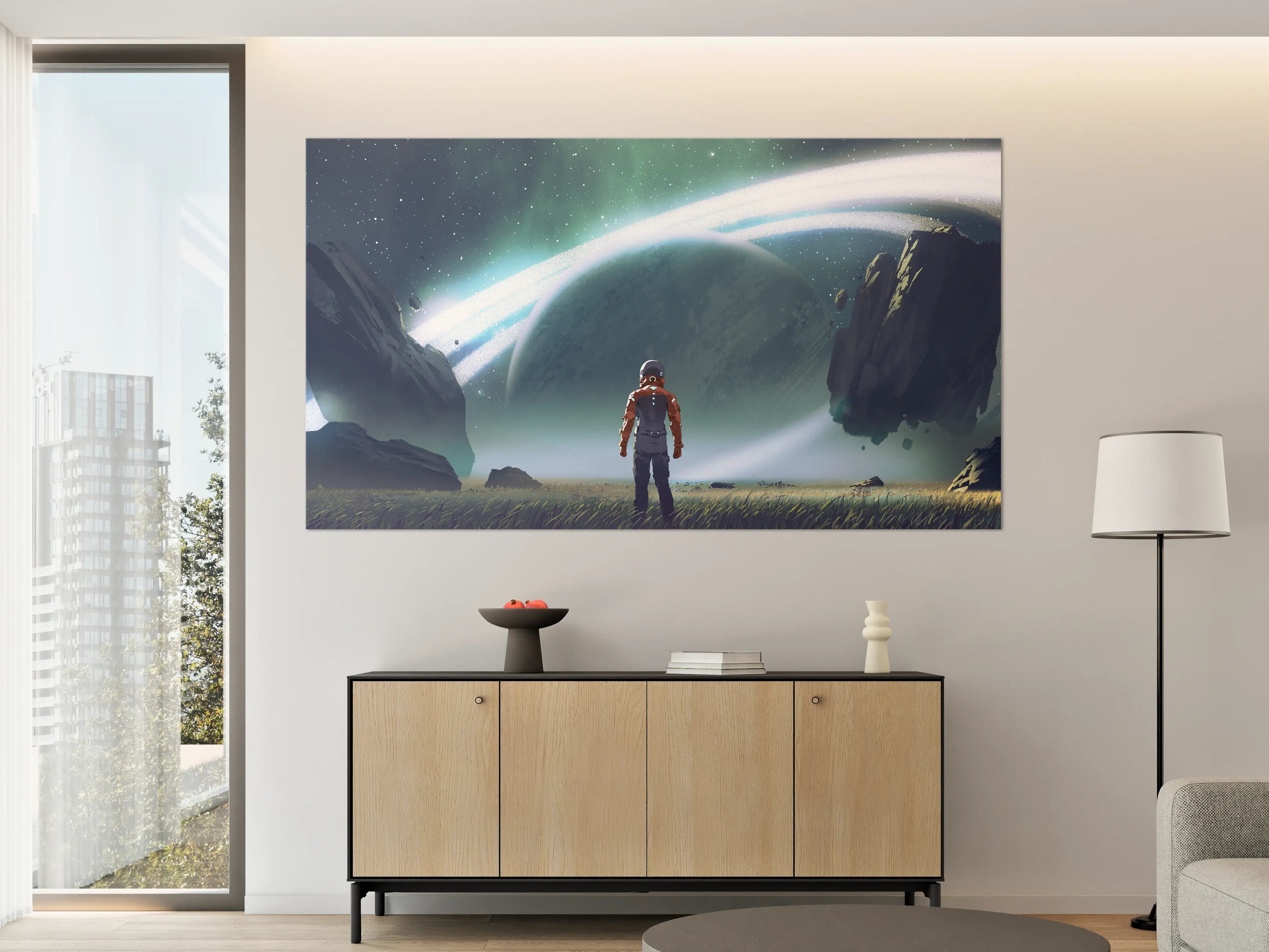 Große Wandbilder - Astronaut Planeten-Erkundung