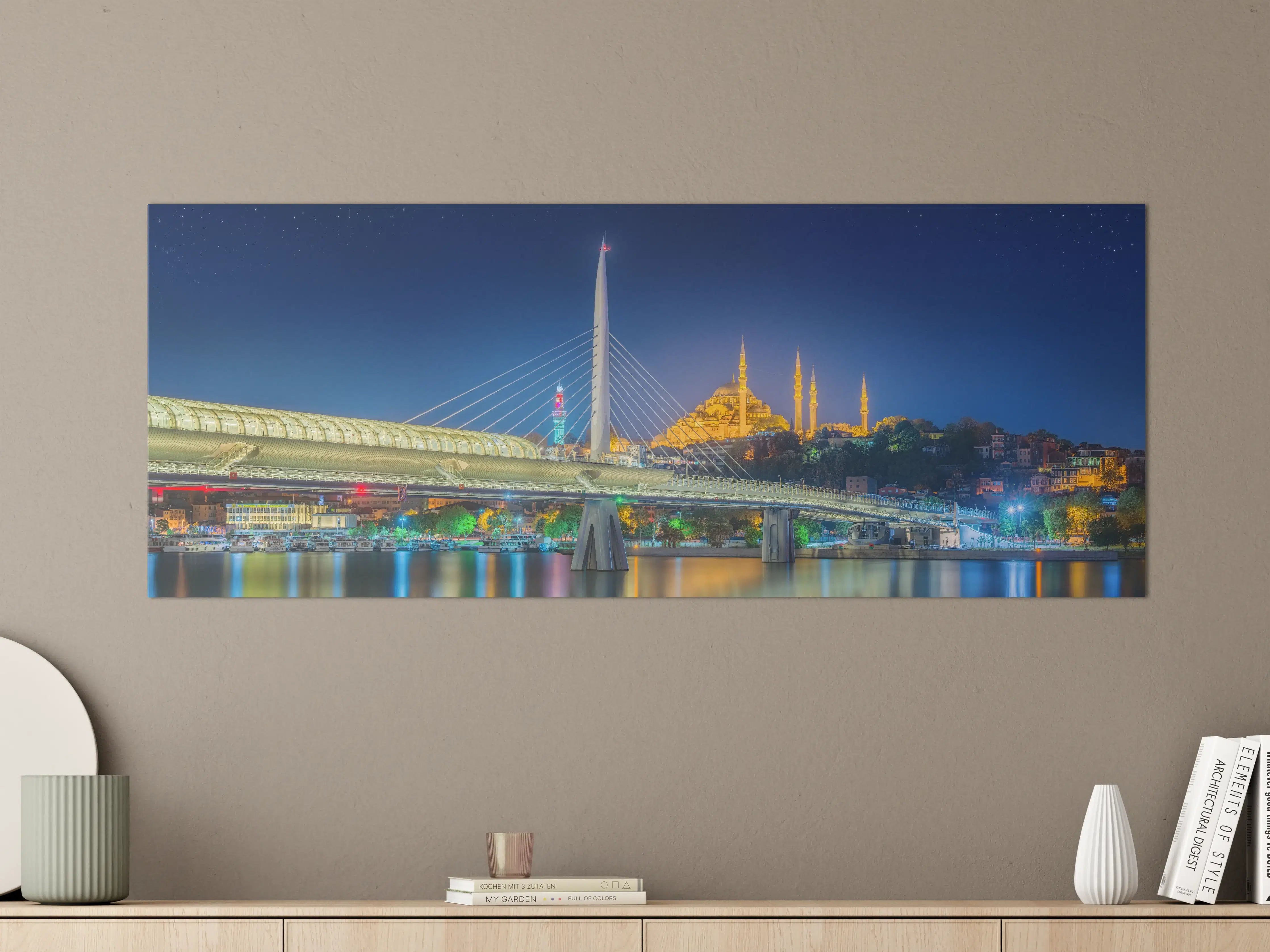 Große Wandbilder - Atatürk-Brücke bei Nacht - Istanbul