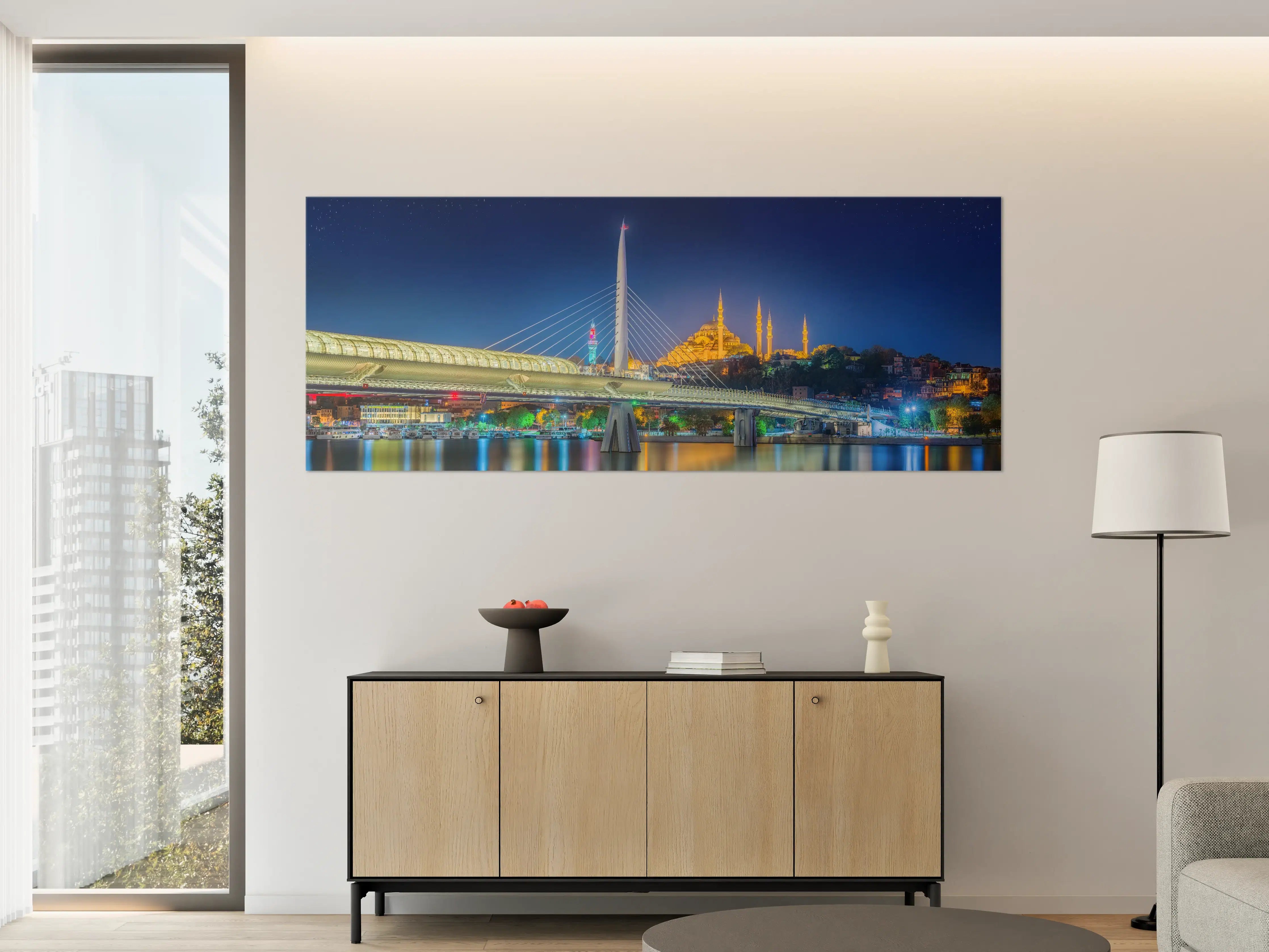 Große Wandbilder - Atatürk-Brücke bei Nacht - Istanbul