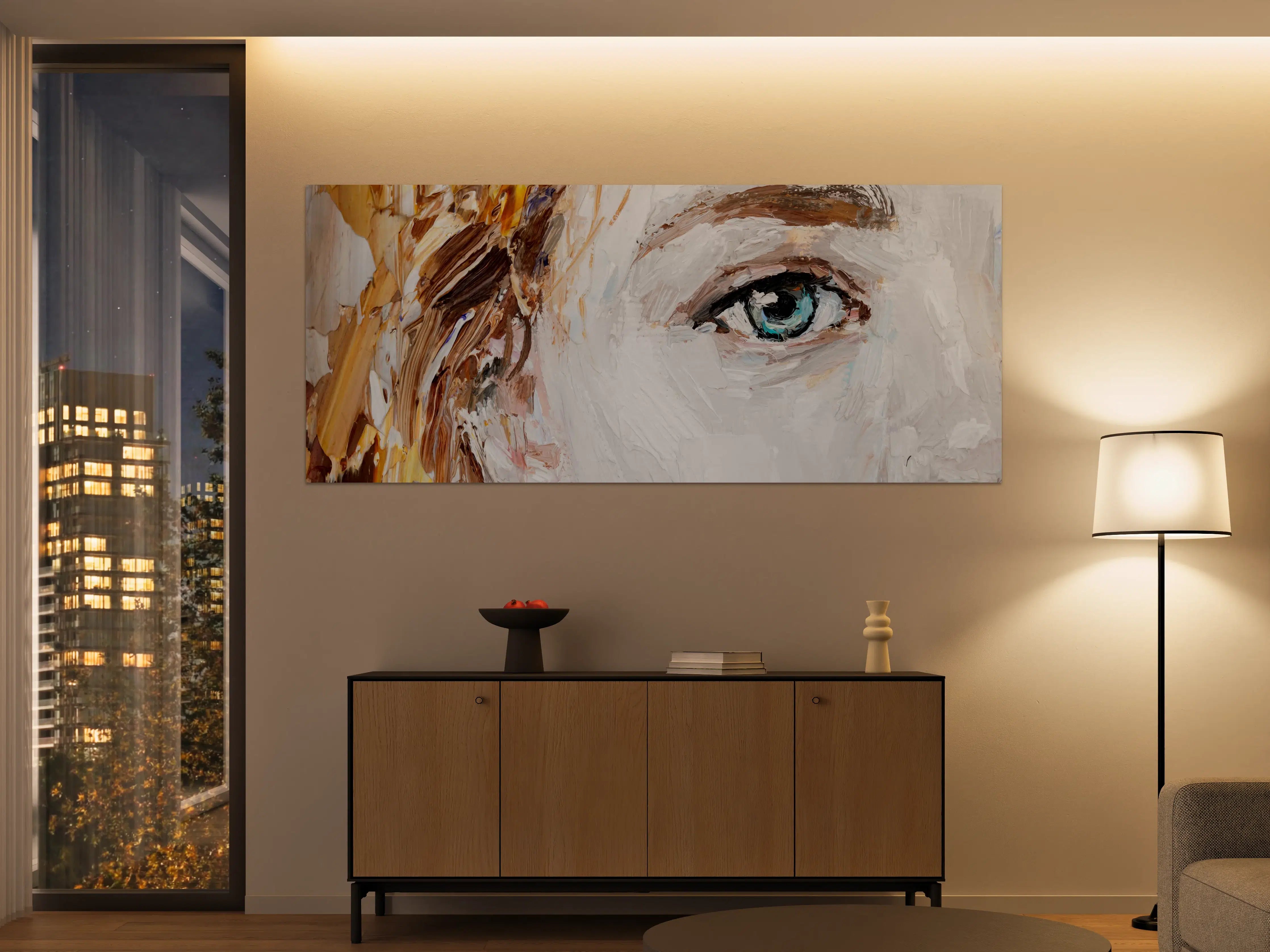 Große Wandbilder - Atemberaubendes Ölgemälde mit expressionistischer Stilart
