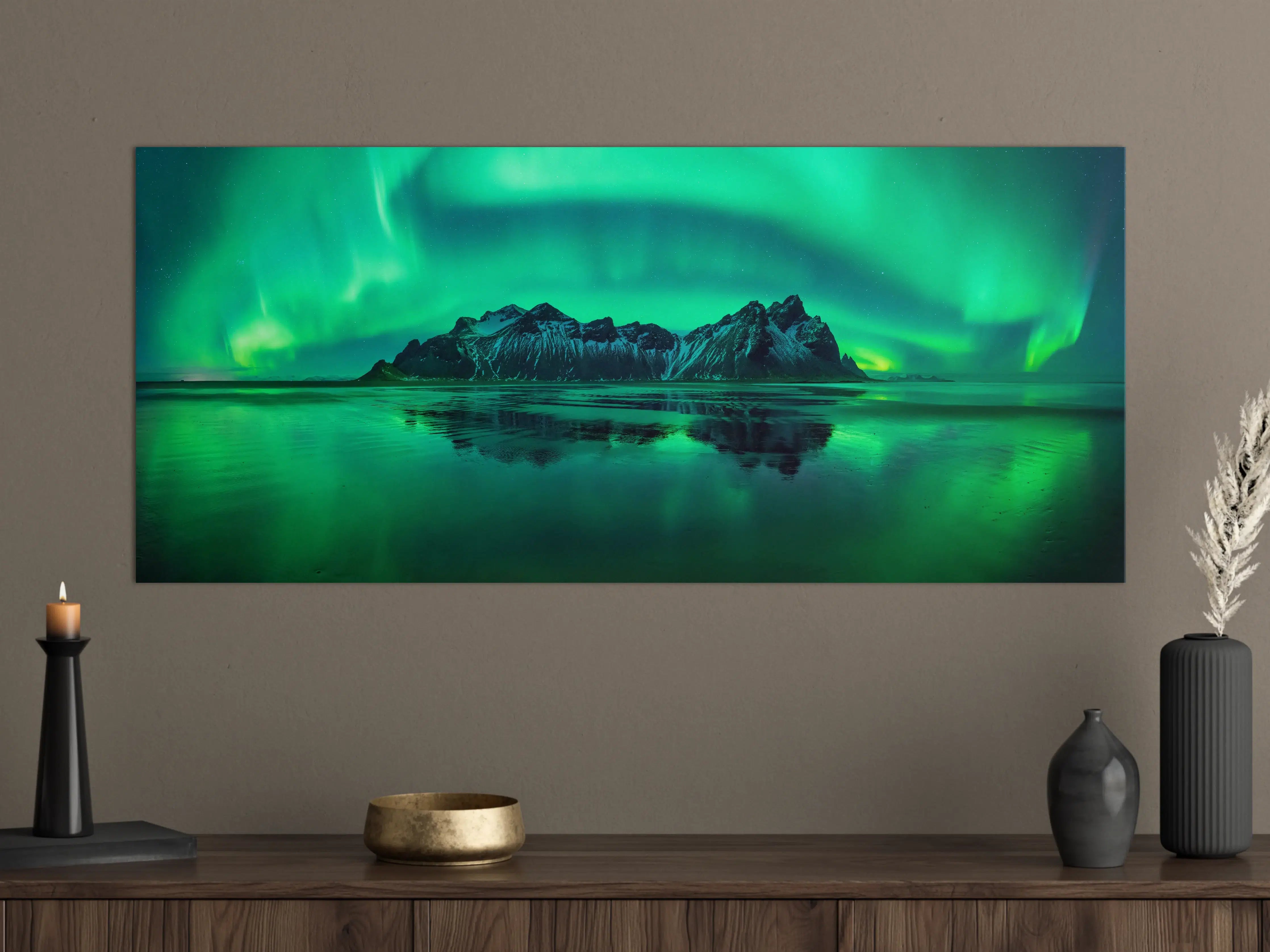 Große Wandbilder - Aurora Stokksnes - Island