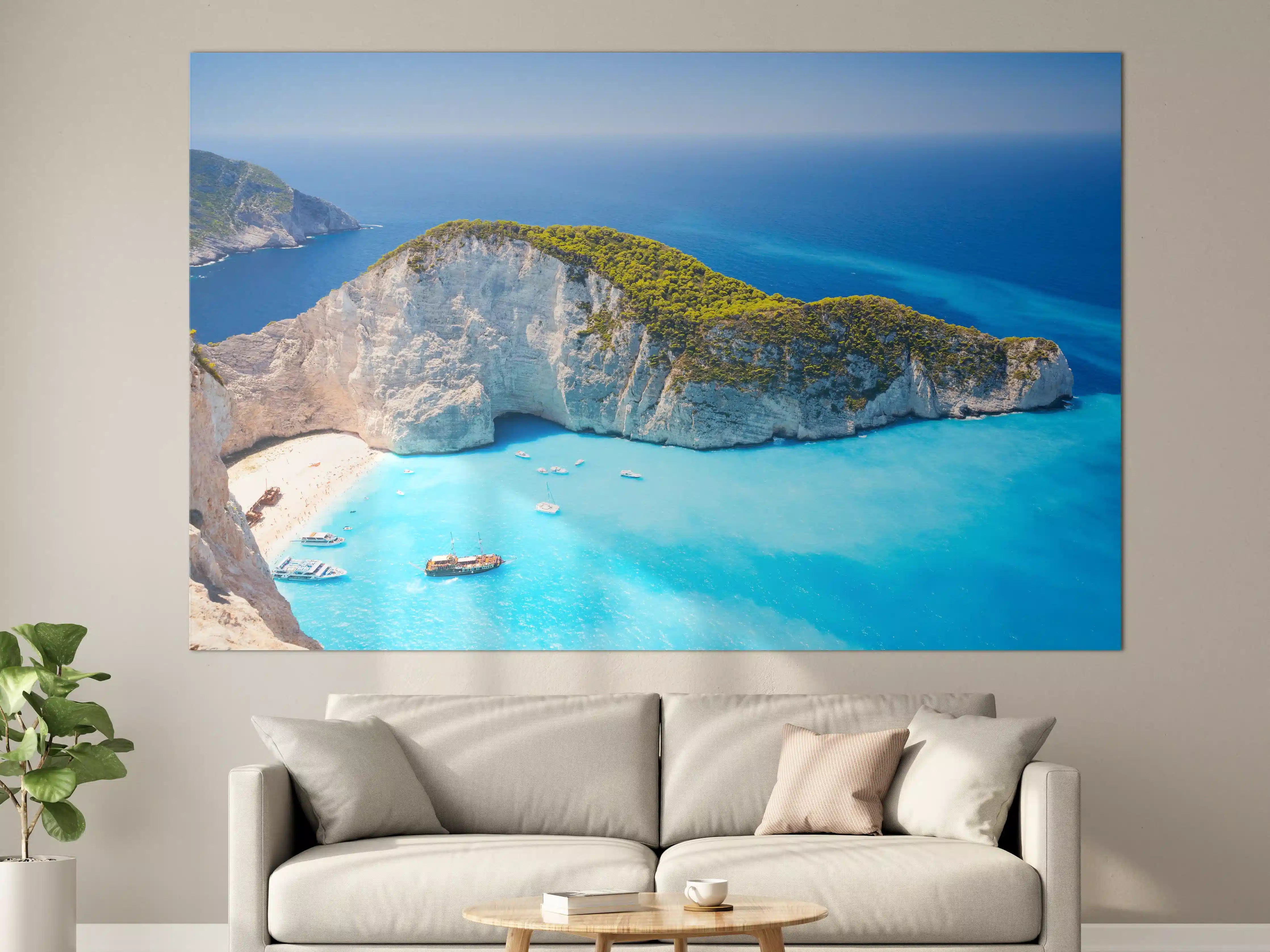 Große Wandbilder - Ausblick auf Zakynthos Bucht