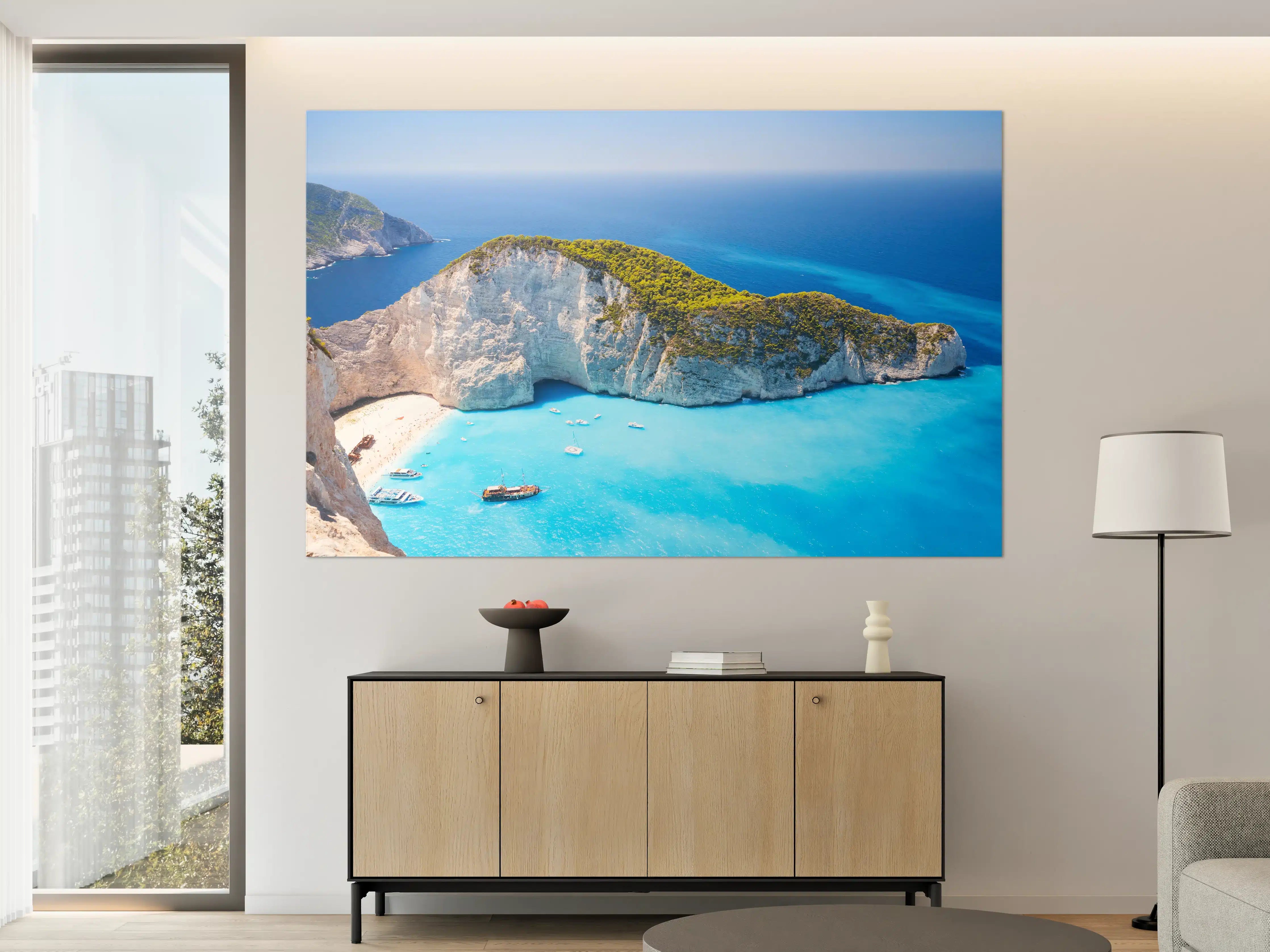 Große Wandbilder - Ausblick auf Zakynthos Bucht