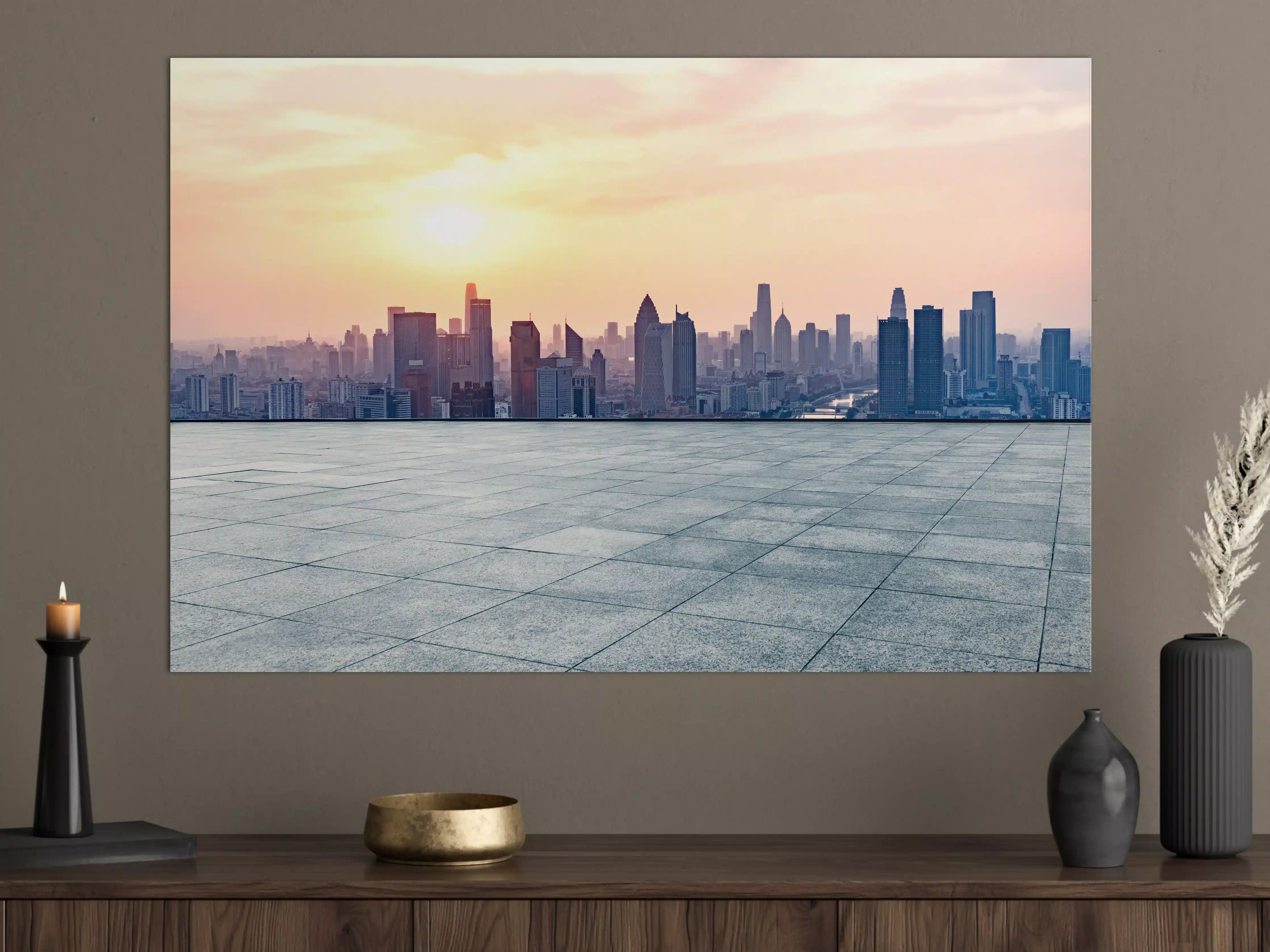 Große Wandbilder - Aussicht auf die Skyline von Tianjin