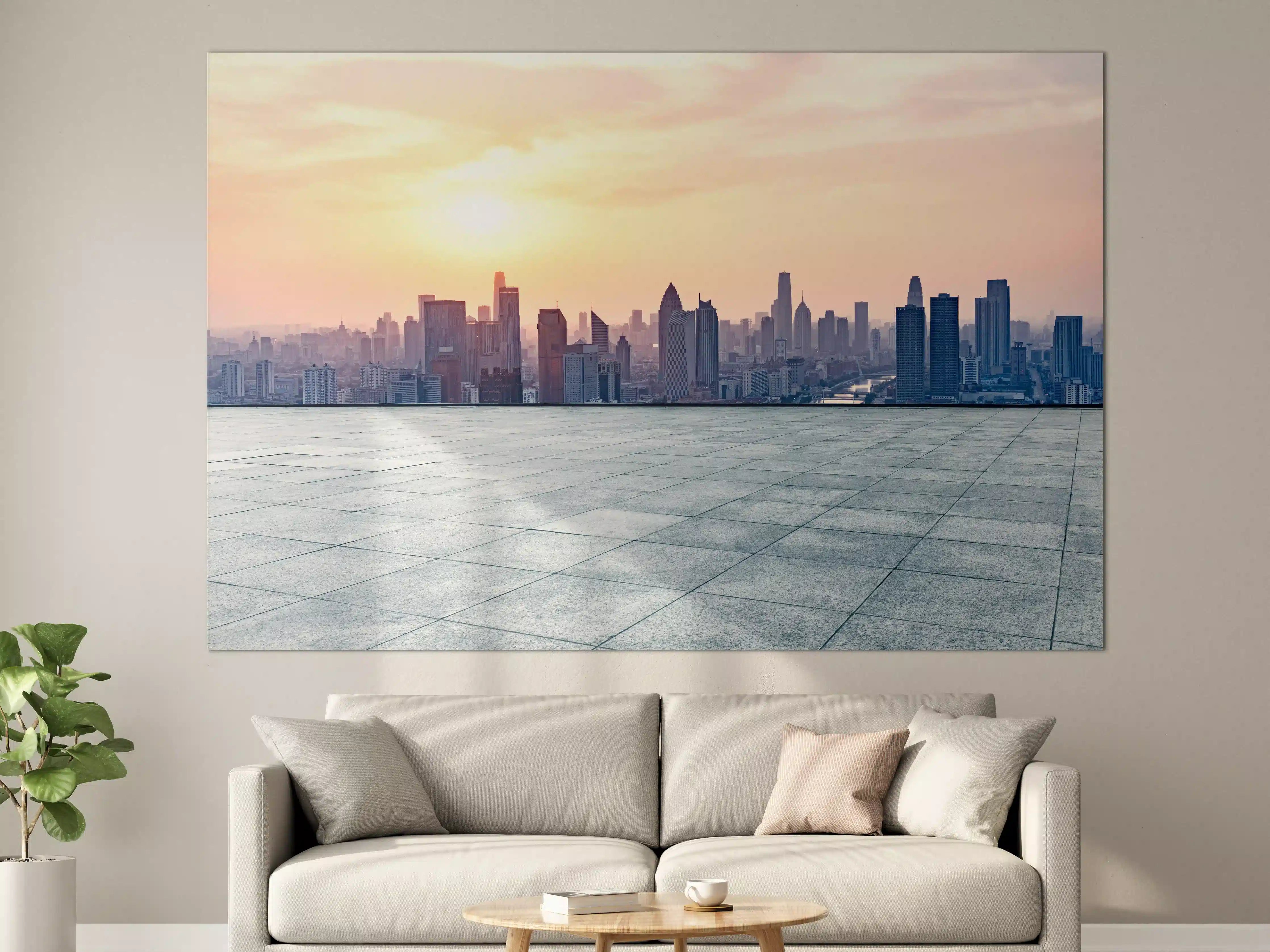 Große Wandbilder - Aussicht auf die Skyline von Tianjin