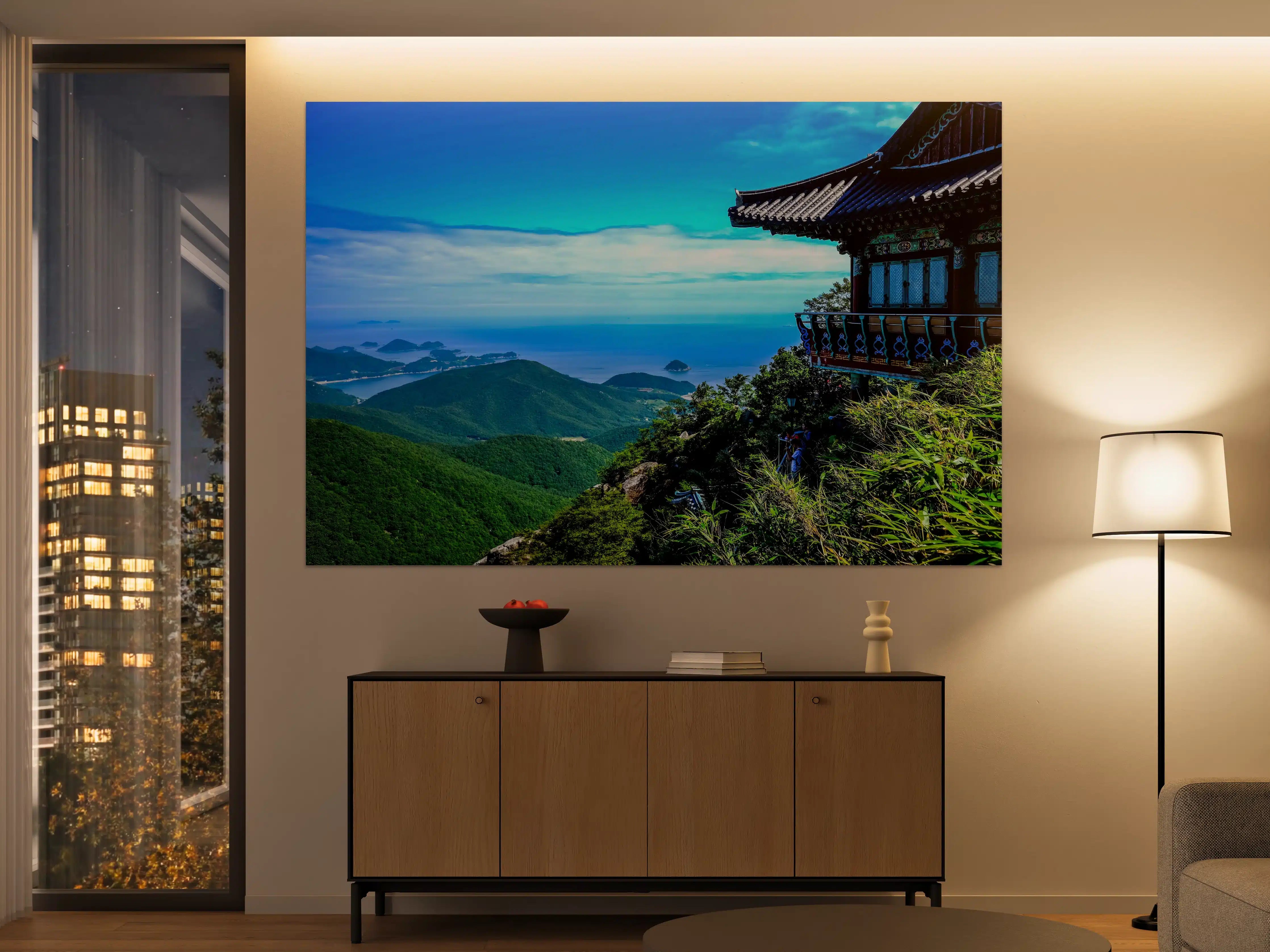Große Wandbilder - Aussicht eines Berges in Südkorea
