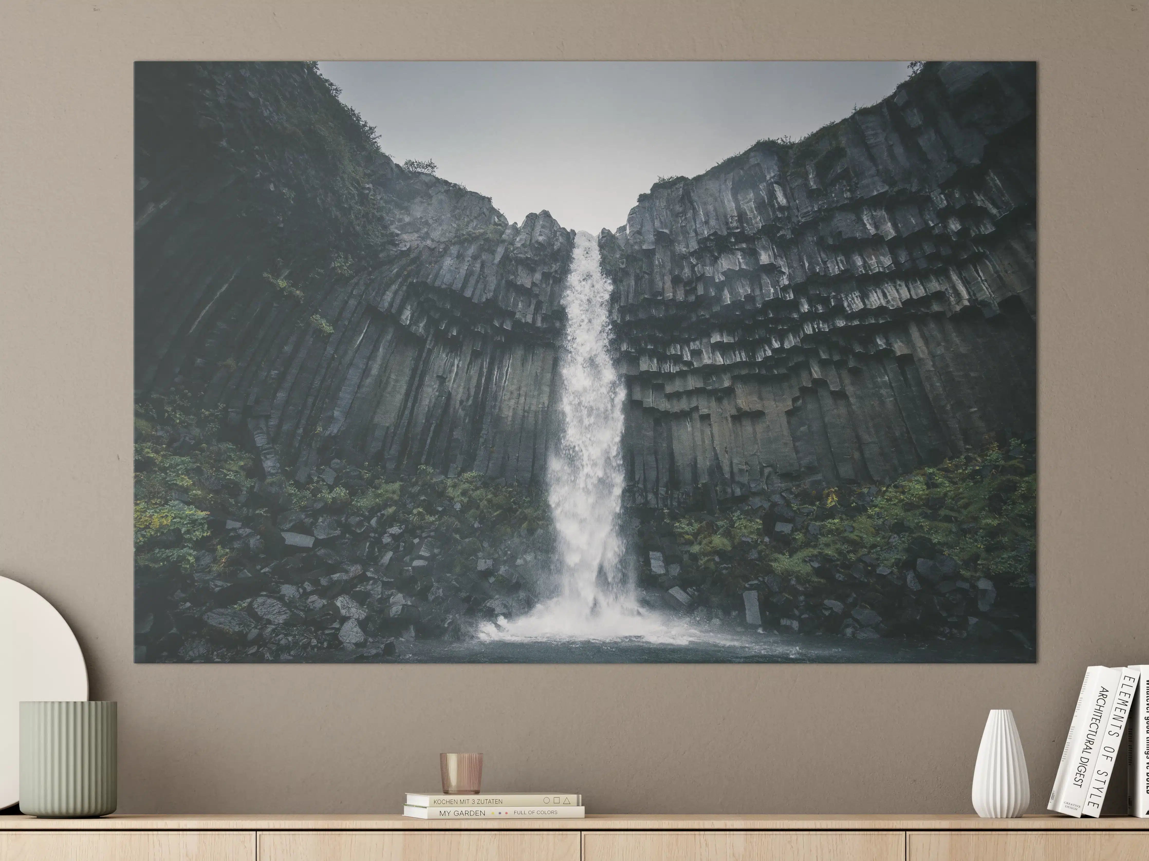 Große Wandbilder - Beeindruckender Svartifoss Wasserfall