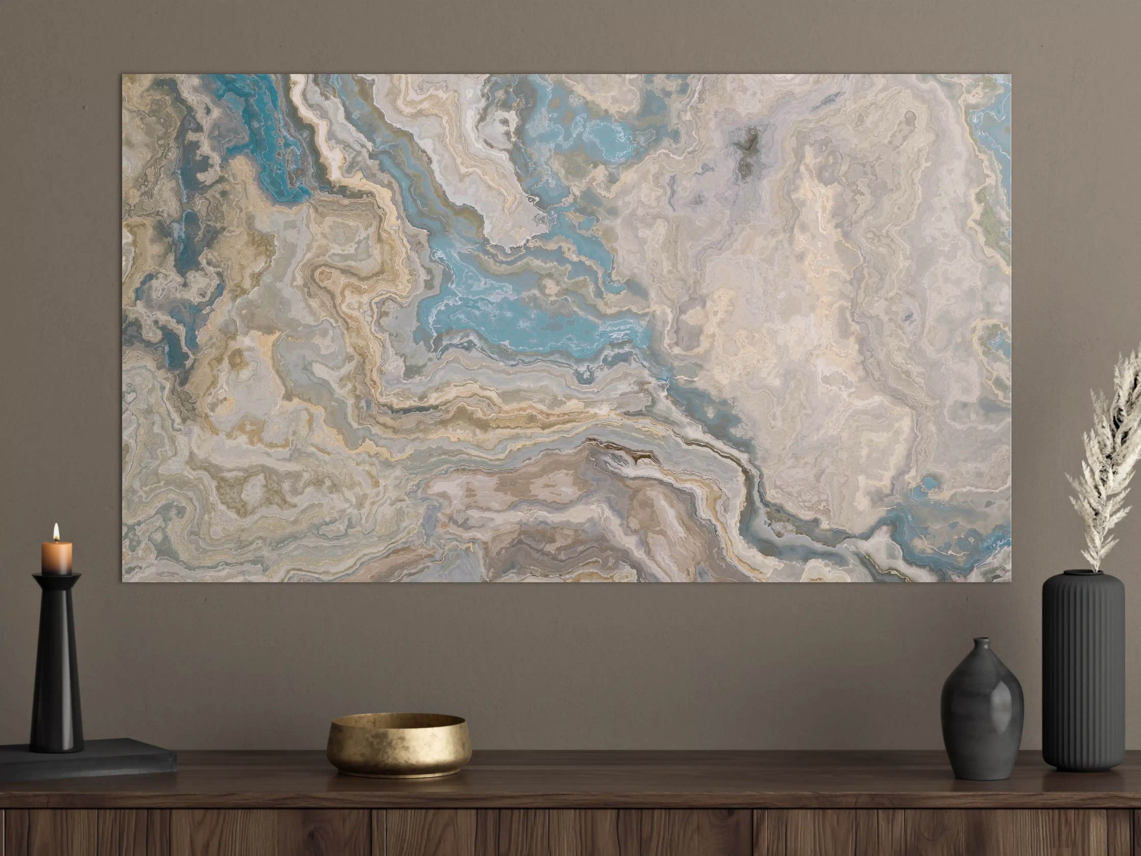 Große Wandbilder - Beige Marmor Textur