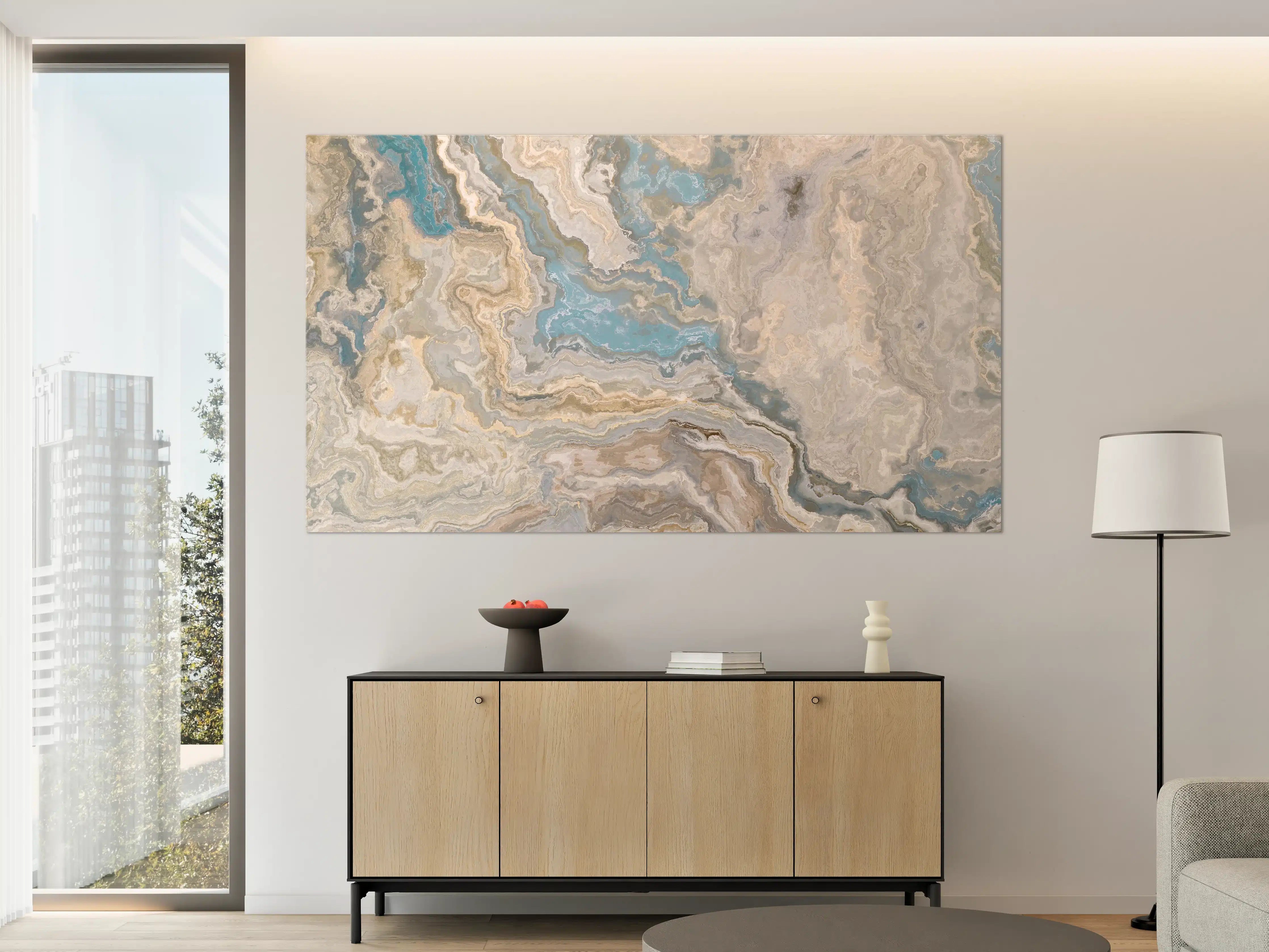 Große Wandbilder - Beige Marmor Textur