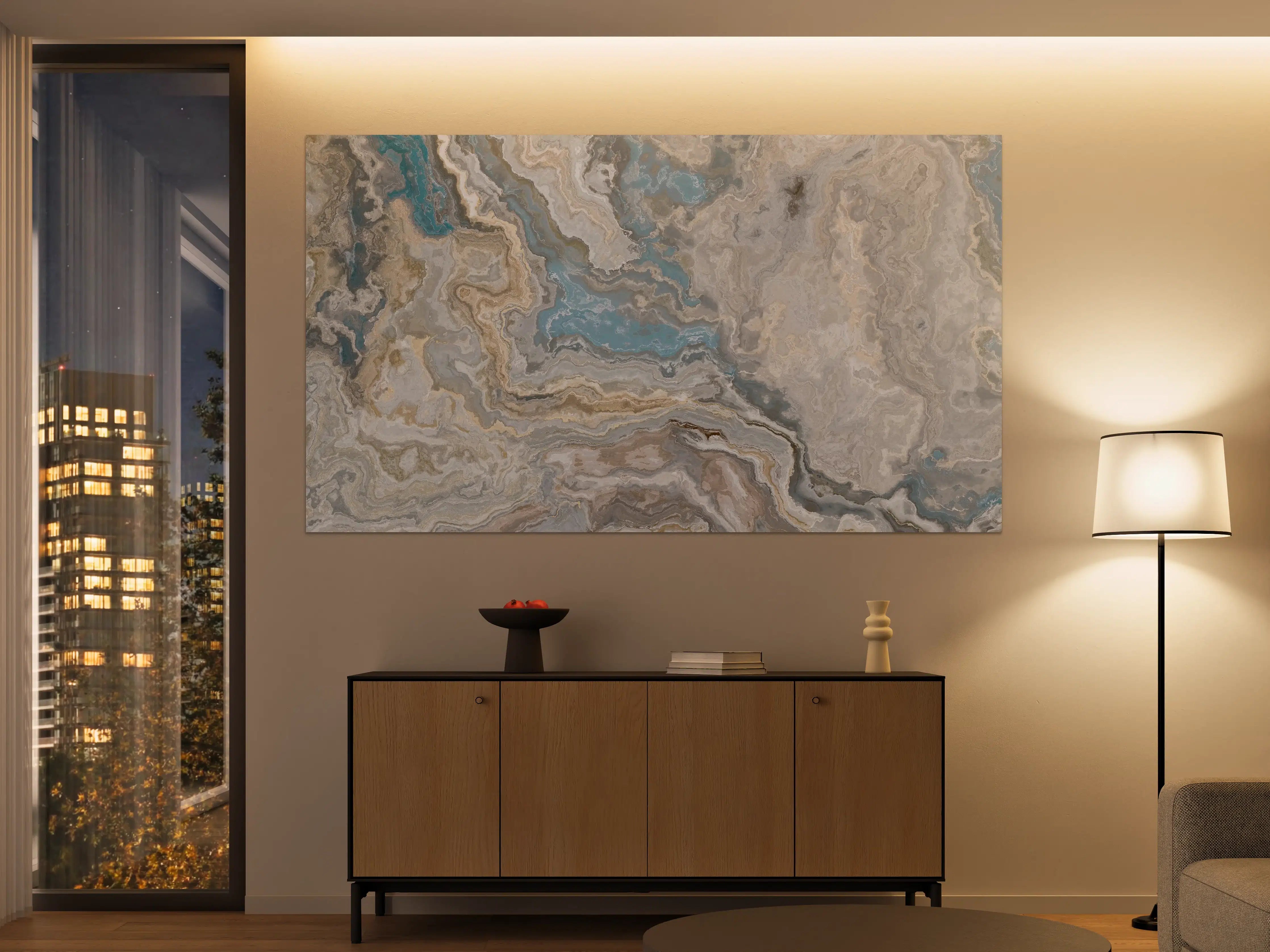 Große Wandbilder - Beige Marmor Textur