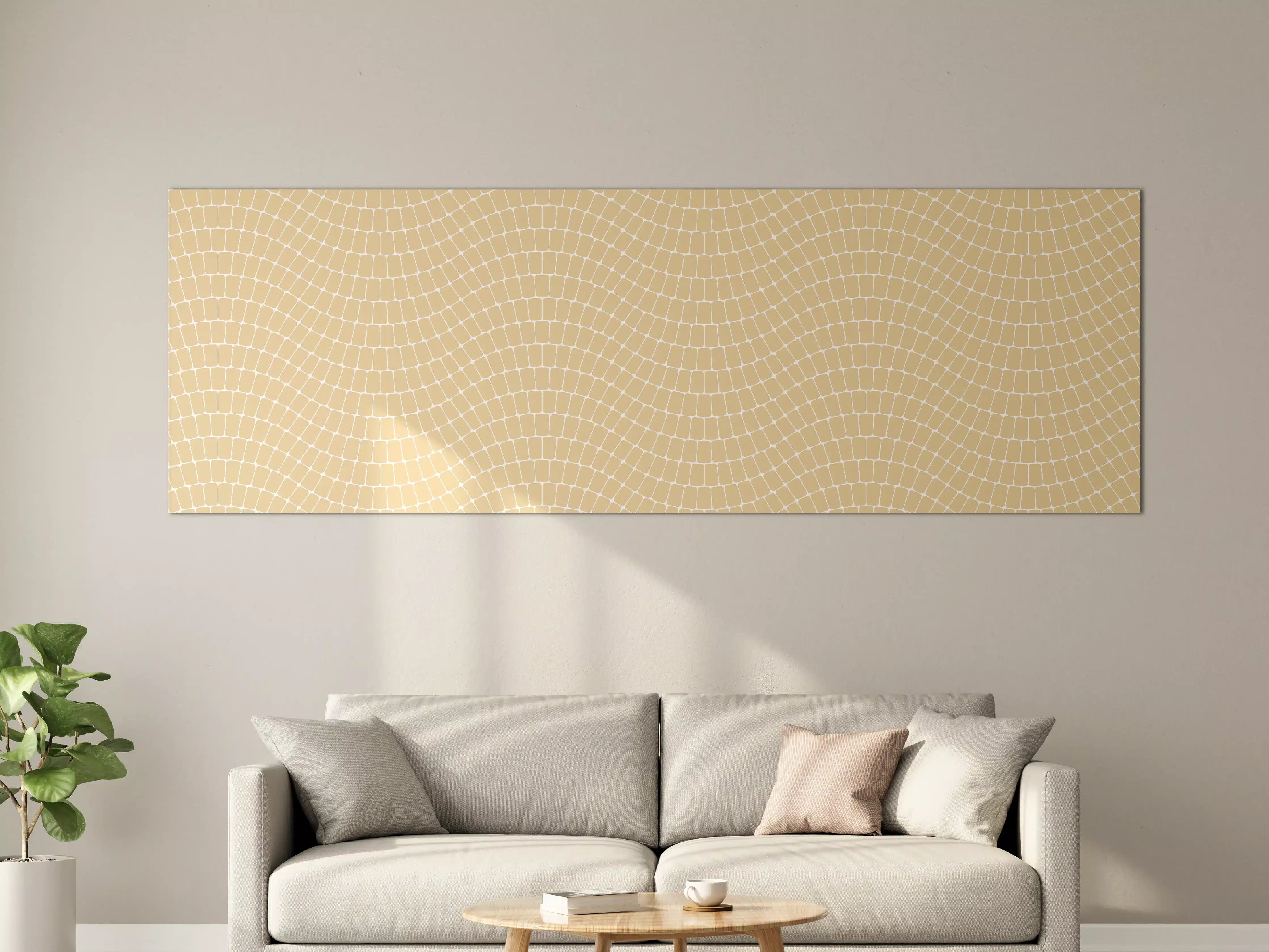 Große Wandbilder - Beige-Marmor-Textur mit feinen Linien
