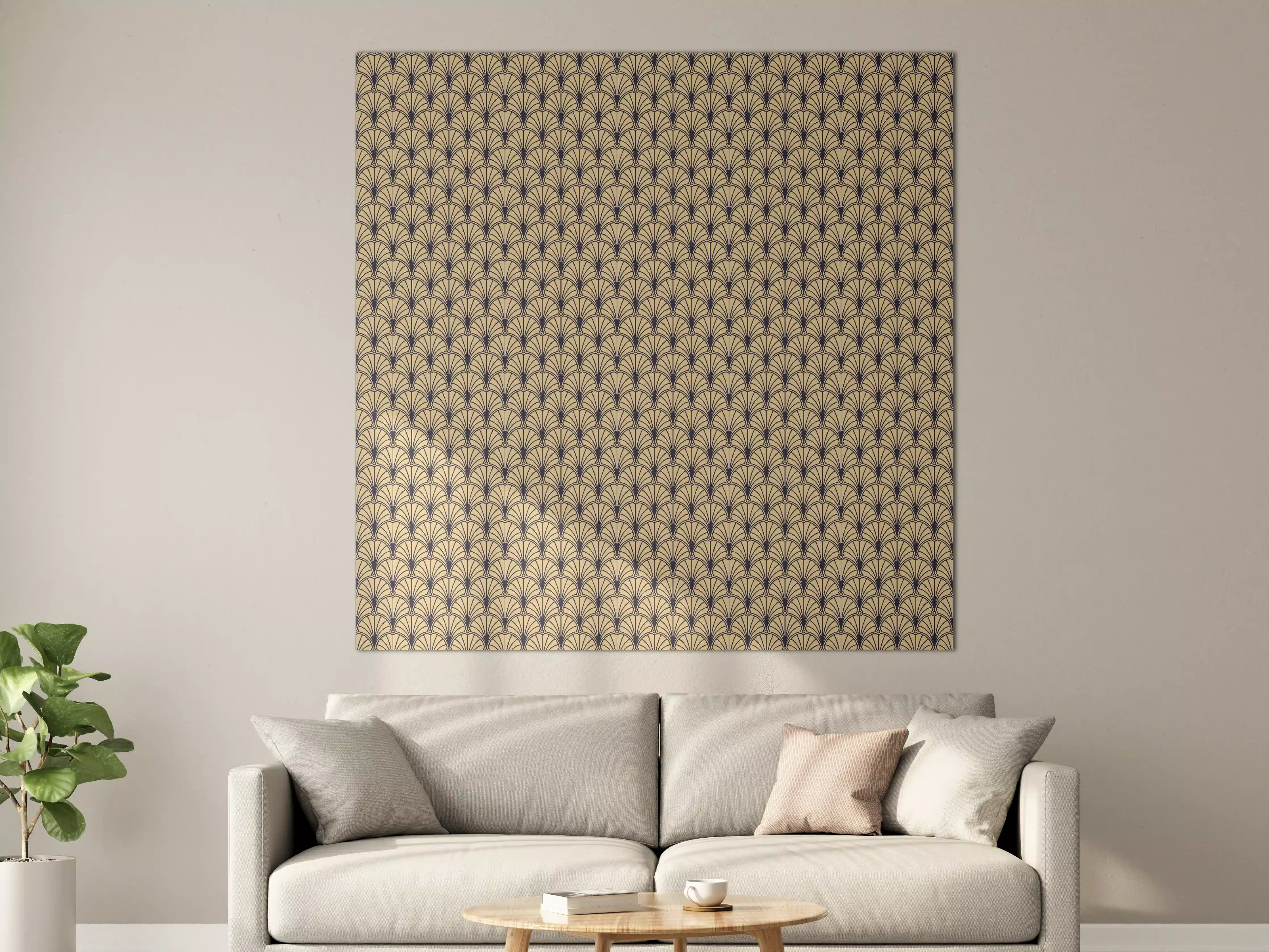 Große Wandbilder - Beige Muster Tapete