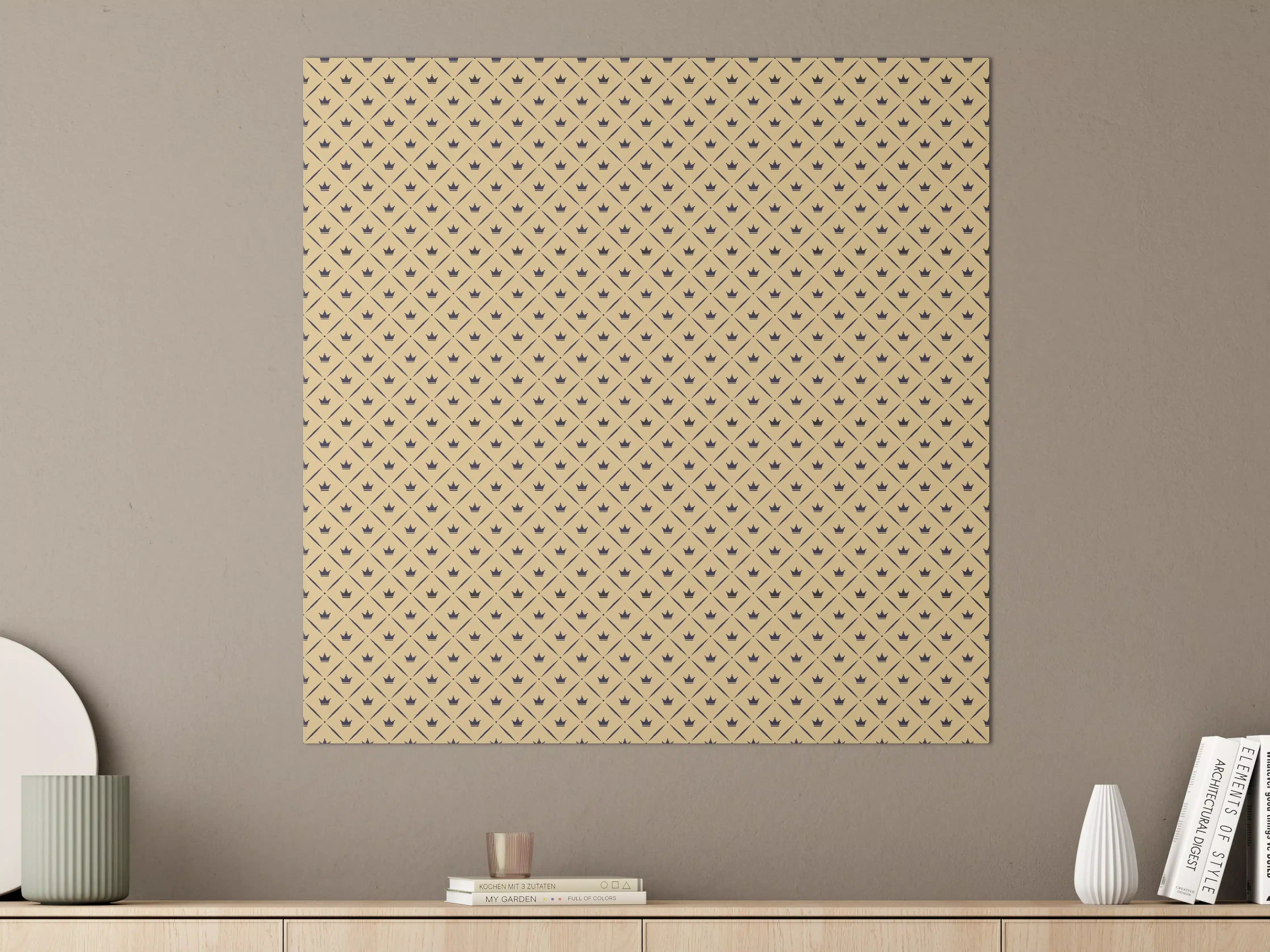 Große Wandbilder - Beige Muster Textiloptik