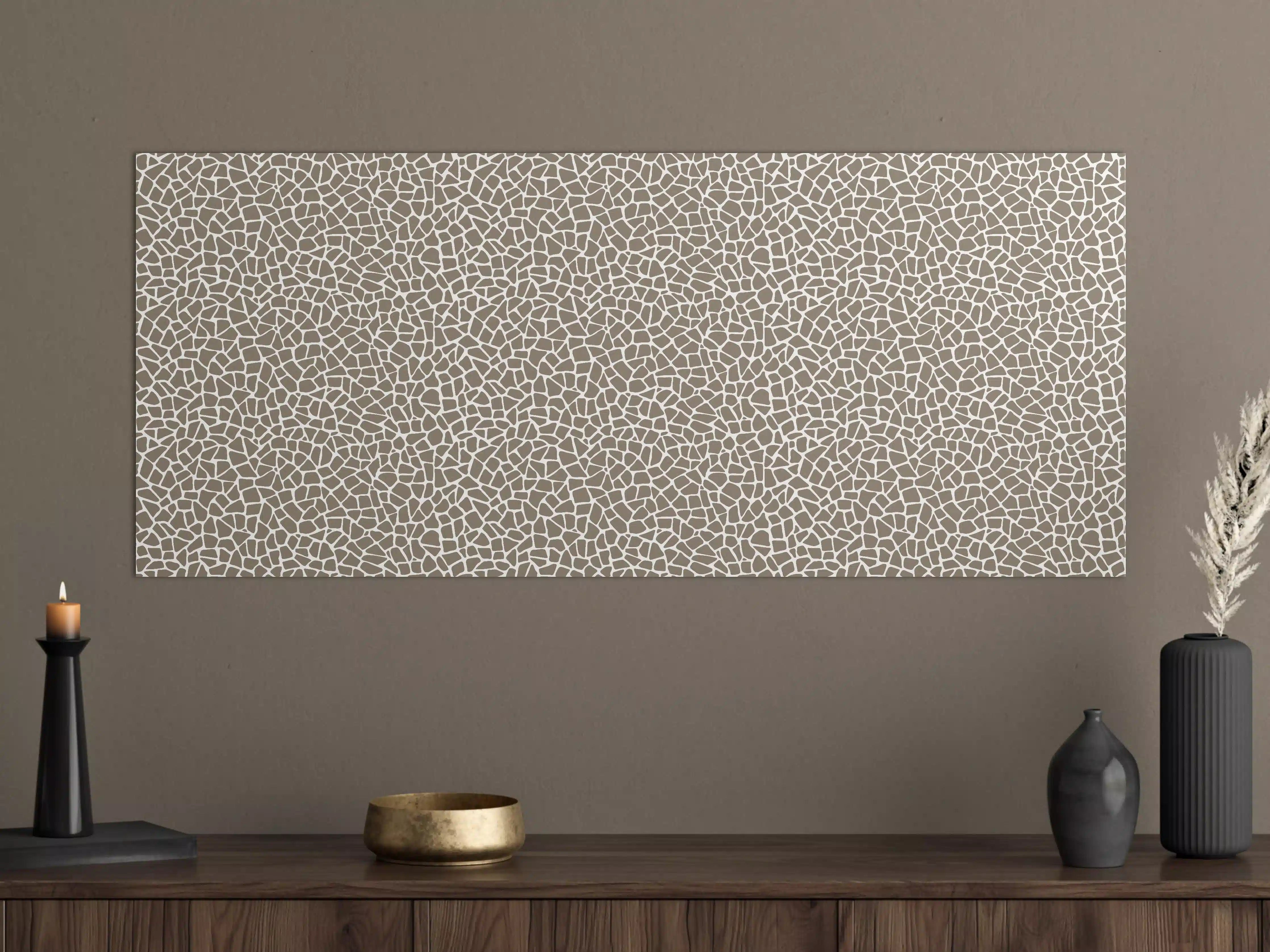 Große Wandbilder - Beige-Muster mit feinen Linien