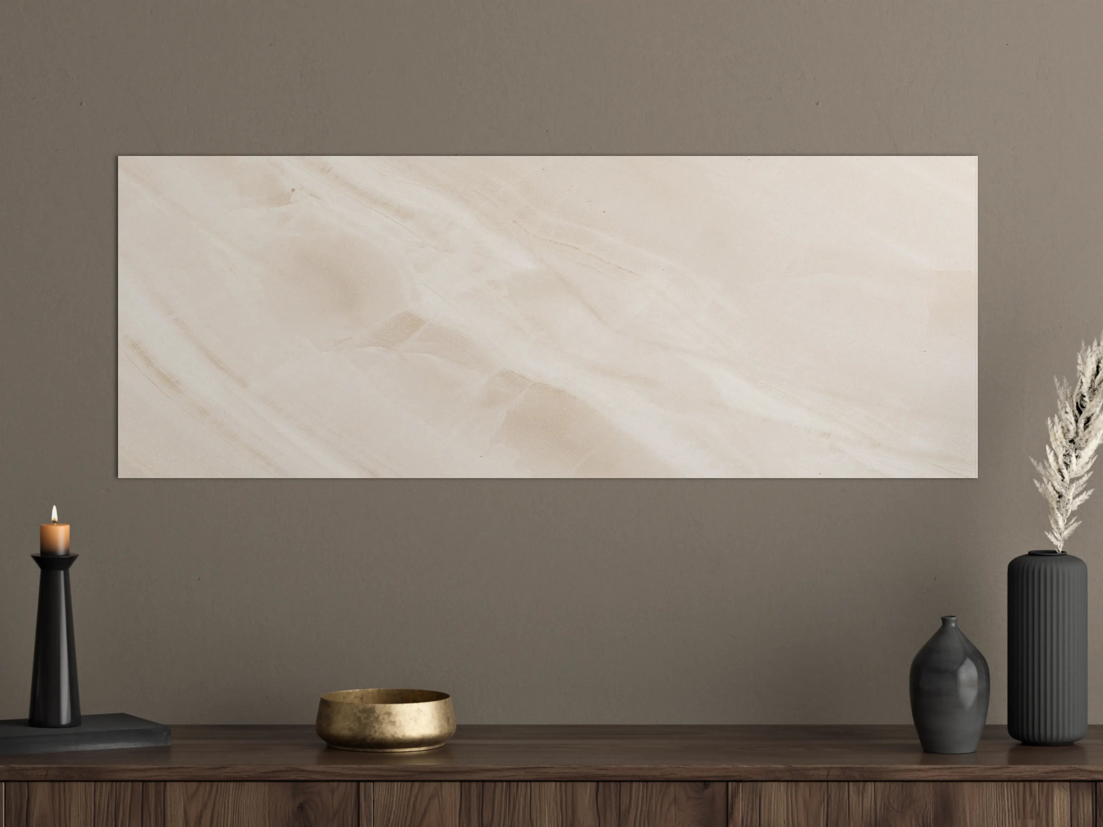 Große Wandbilder - Beige natürliche Marmortextur