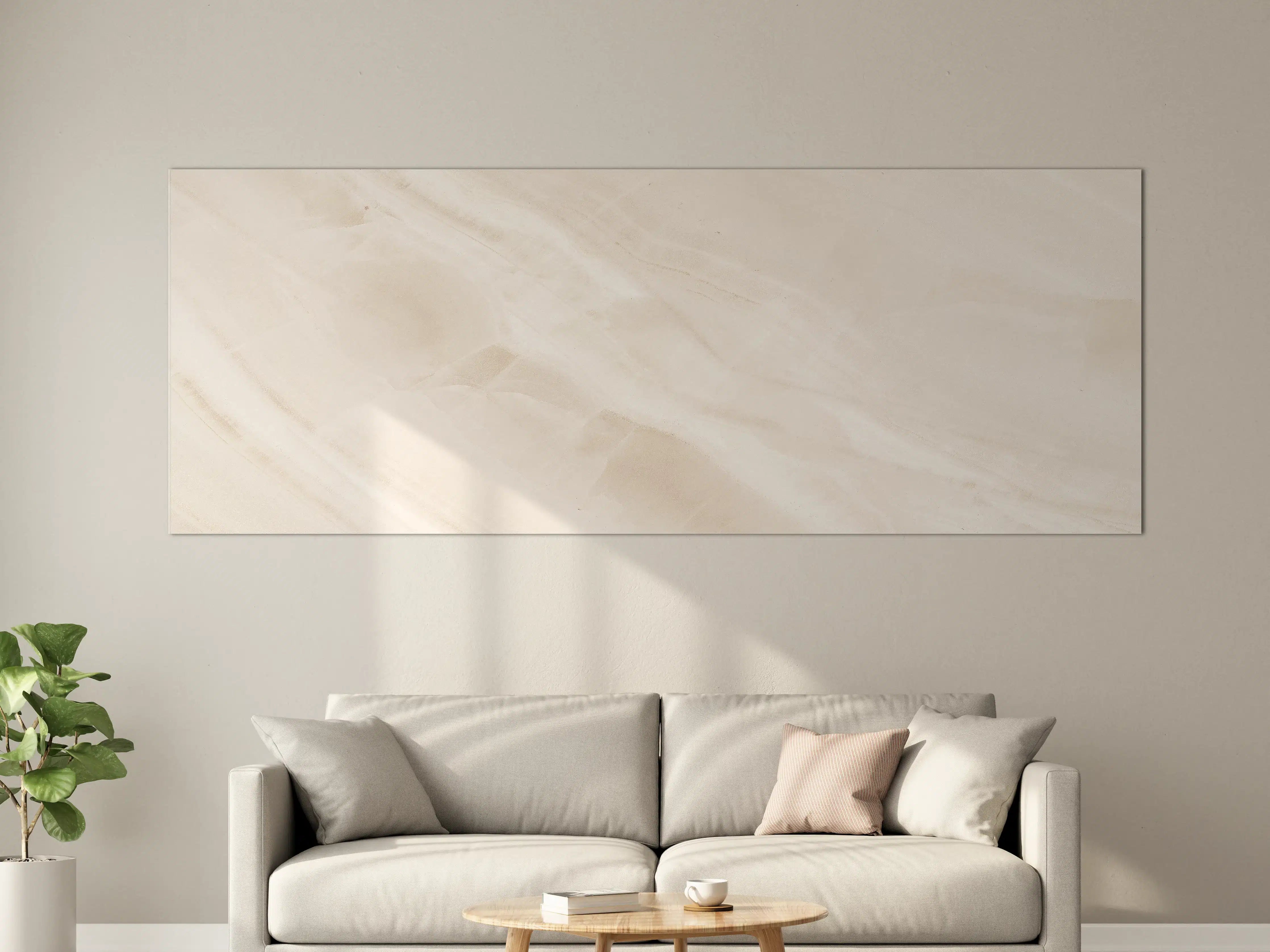 Große Wandbilder - Beige natürliche Marmortextur