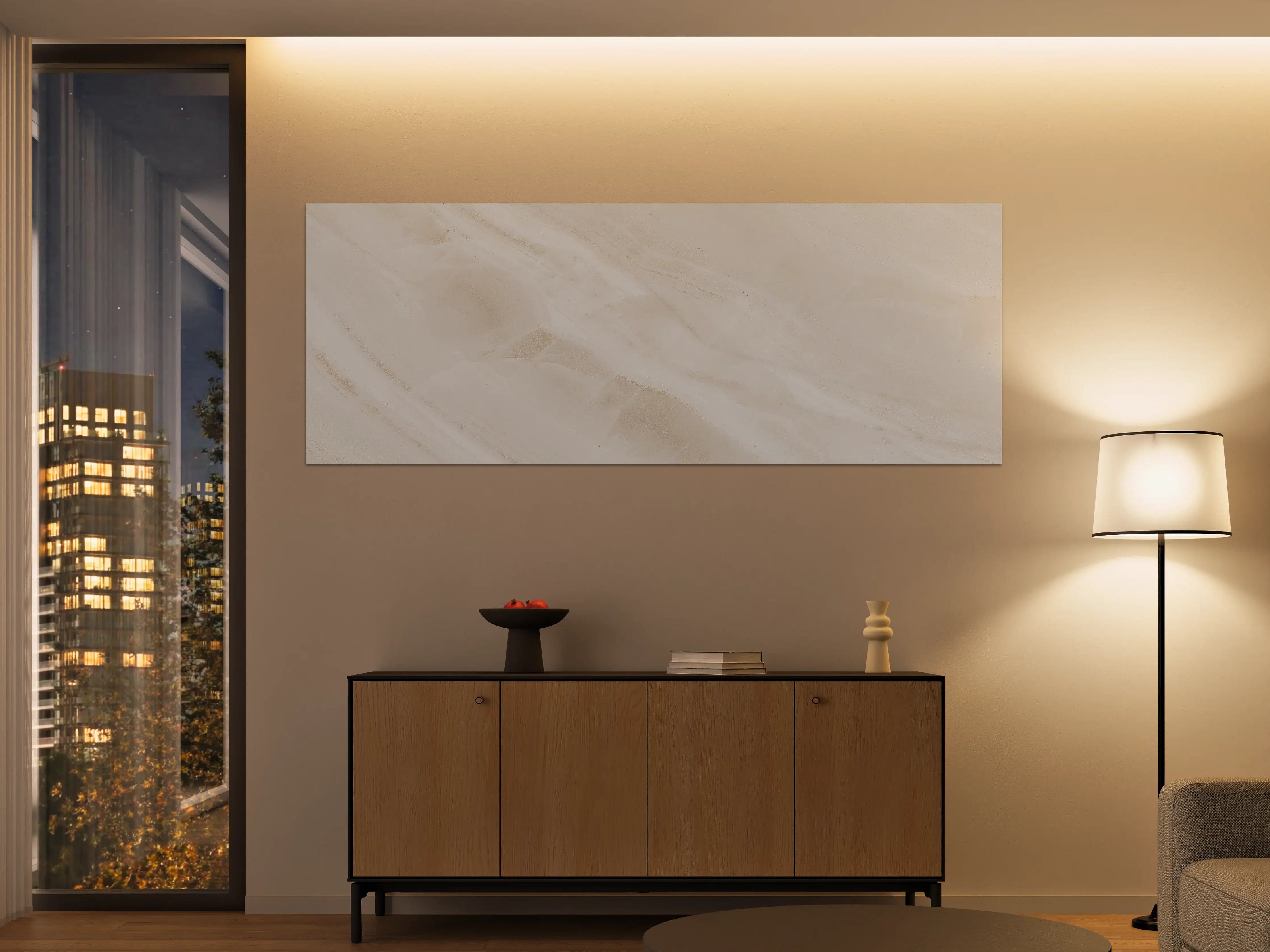 Große Wandbilder - Beige natürliche Marmortextur